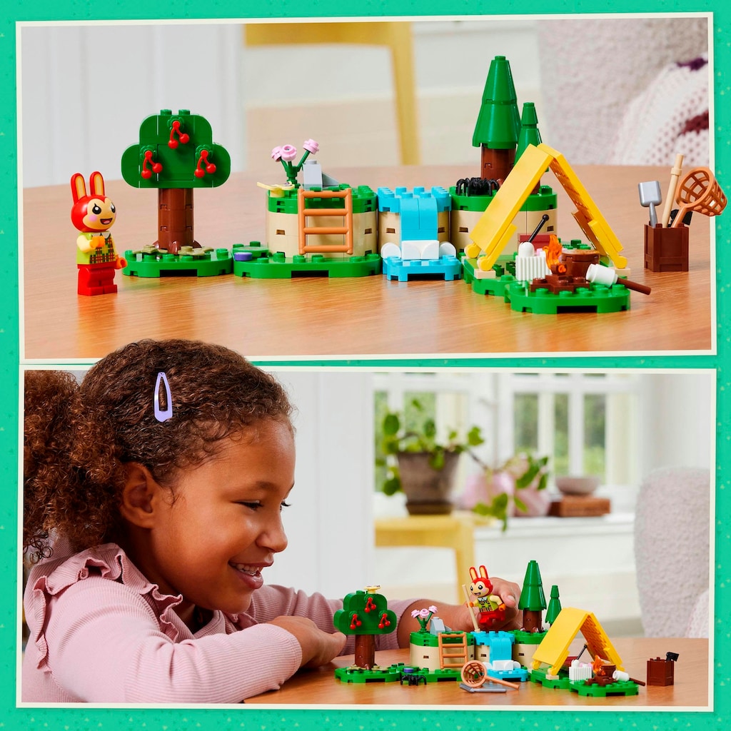 LEGO® Konstruktionsspielsteine »Mimmis Outdoor-Spaß (77047), LEGO® Animal Crossing«, (164 St.), Made in Europe