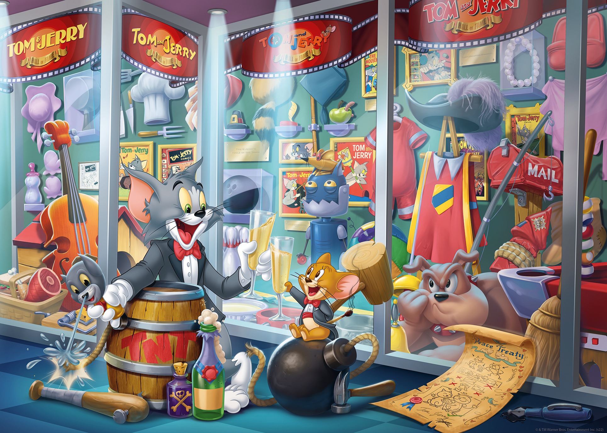 Ravensburger Puzzle »Ruhmeshalle von Tom & Jerry« Made in Germany