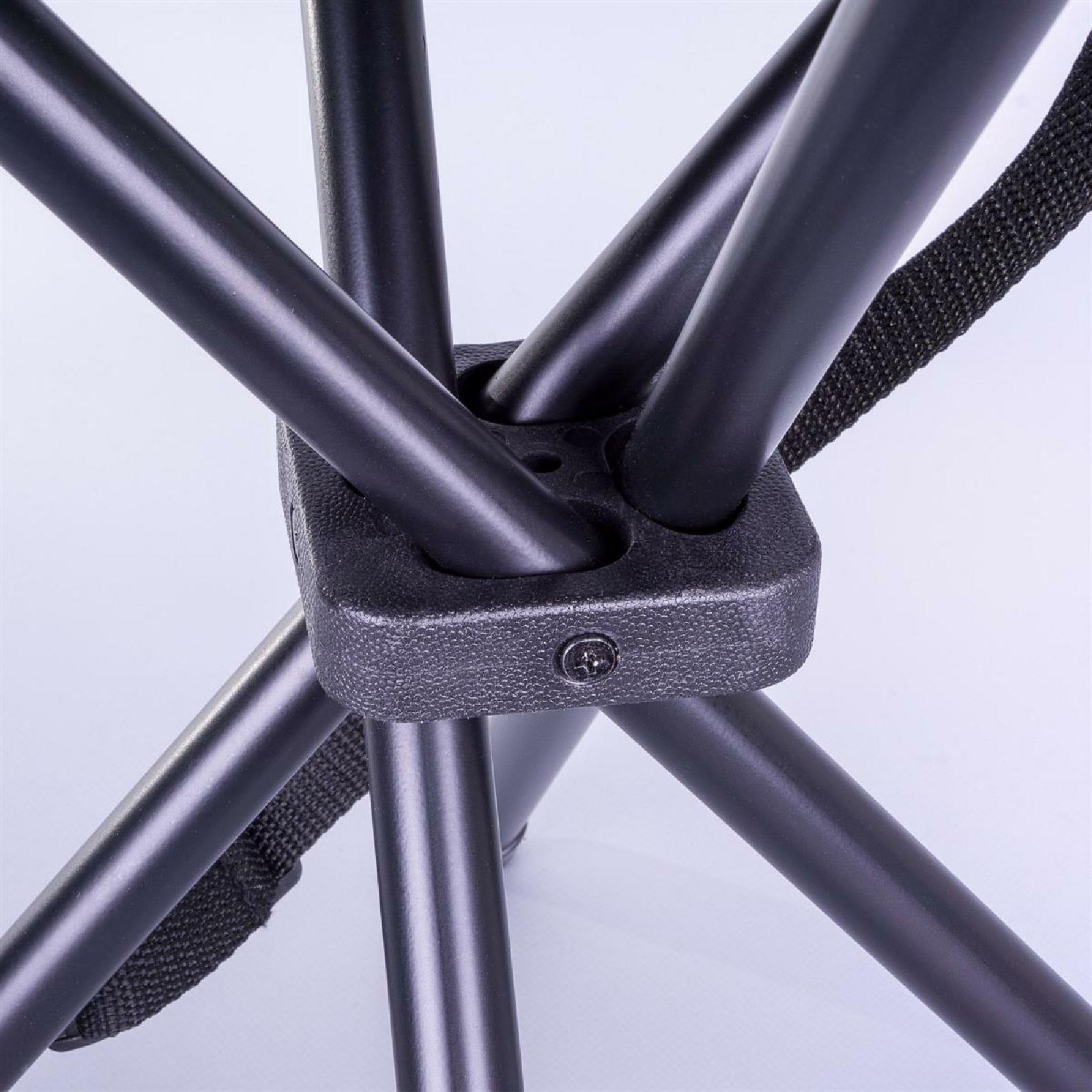 Gartenstuhl VCM "2er Set Sitzhocker Falthocker klappbar schwarz", schwarz, B:33cm, Obermaterial: 100% Metall MT., Stühle, Gartenstuhl 2