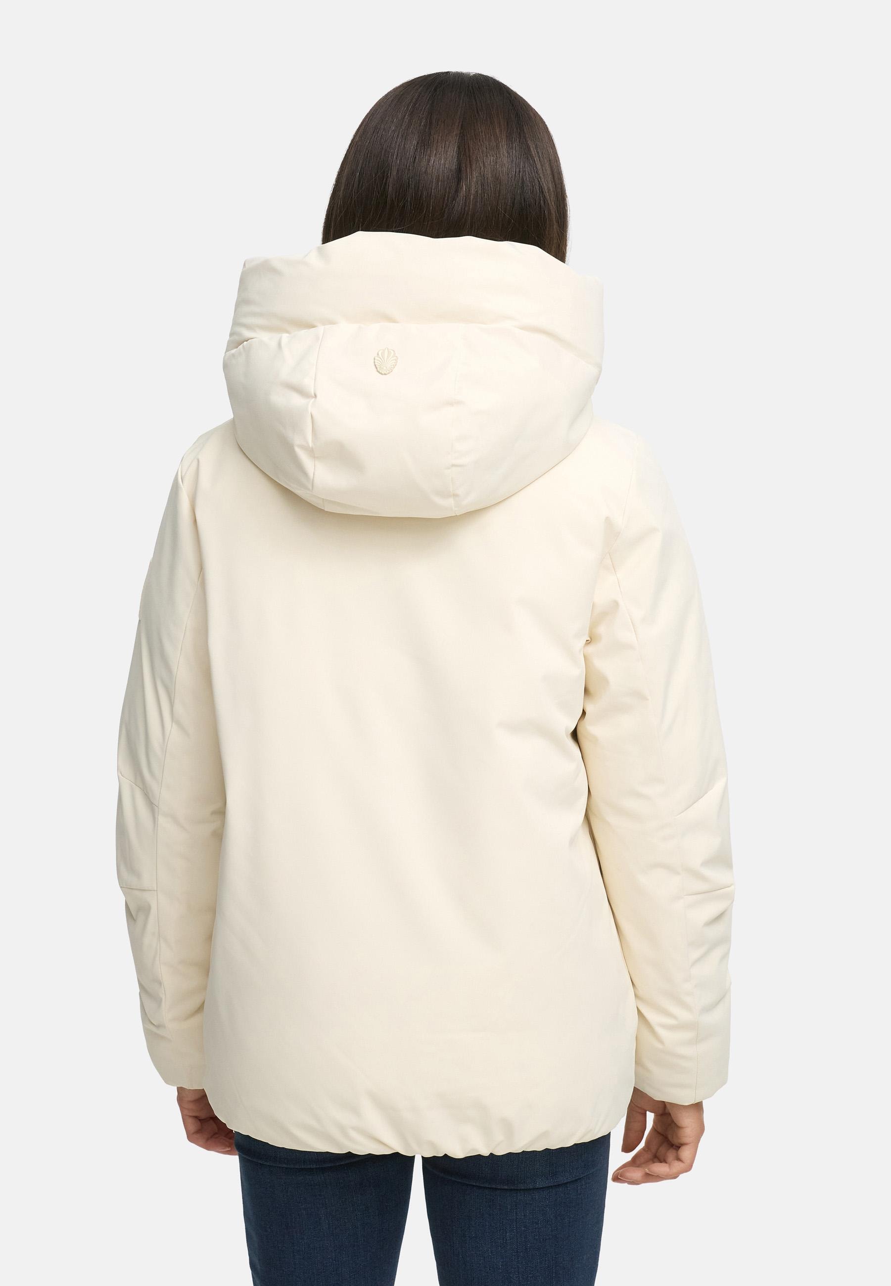 Navahoo Winterjacke »Blütenlicht 14«, mit Kapuze, Warme Damenjacke mit hohem Kragen