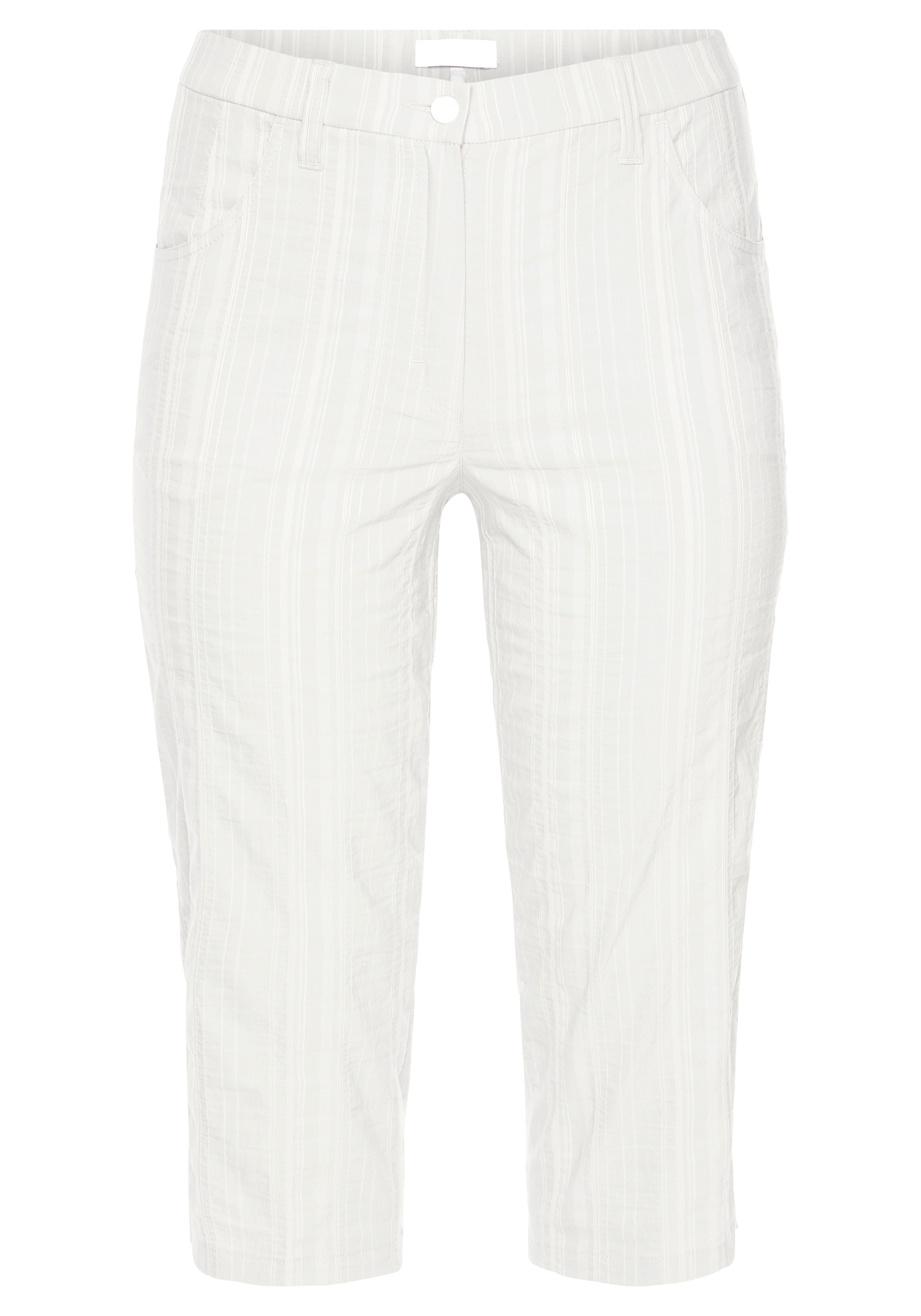 KjBRAND Caprihose "Babsie: bequemer Oberschenkel" Sommerhose mit Strukturmu günstig online kaufen