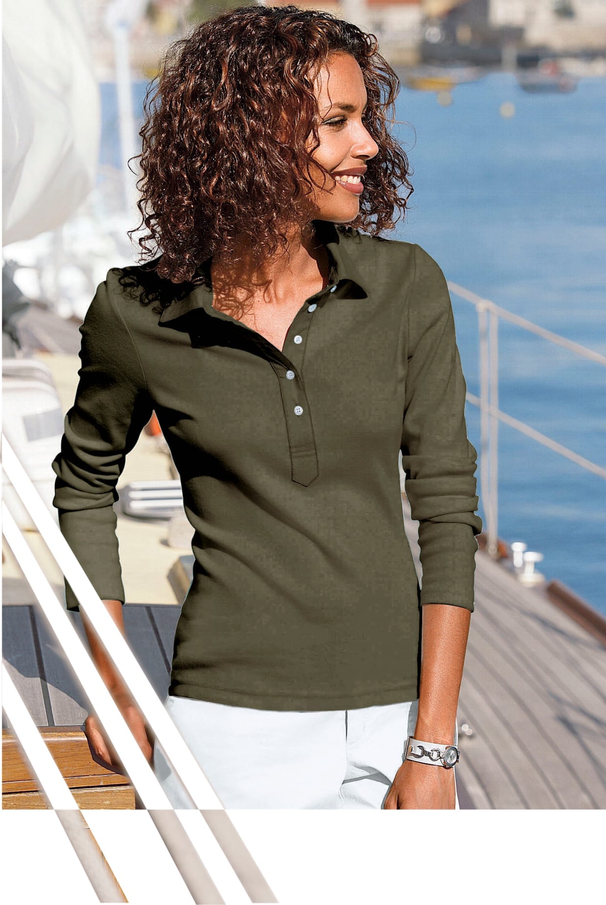 Casual Looks Langarm-Poloshirt "Poloshirt" 1 Stk.