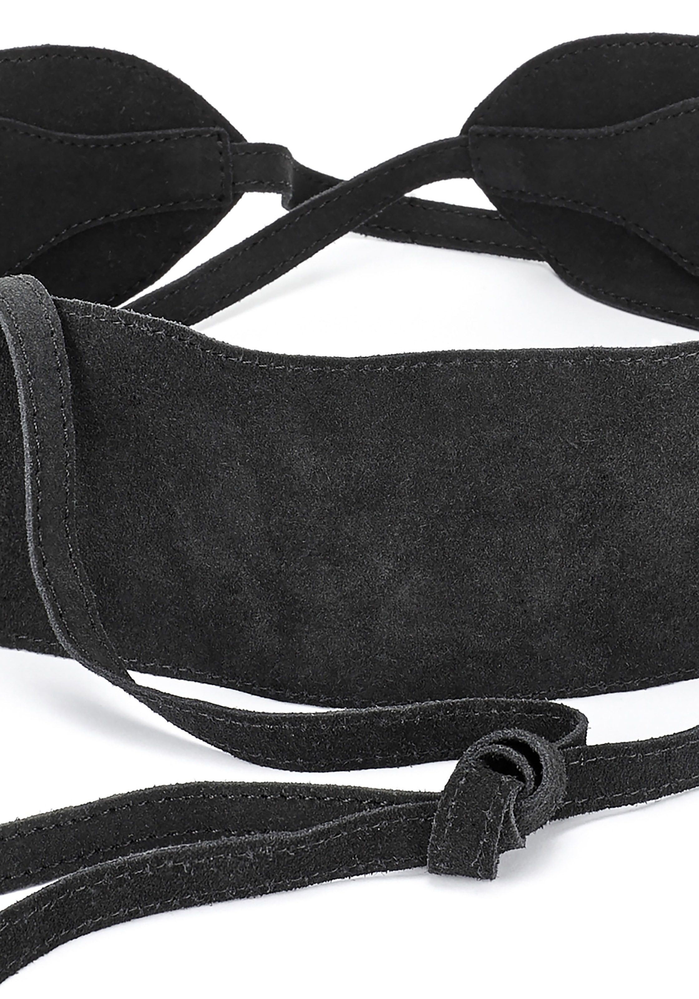LASCANA Taillengürtel »Bindegürtel, Ledergürtel, Gürtel für Kleid & Overall, Bauchgürtel« aus Leder zum Binden mit Shaping-Effekt