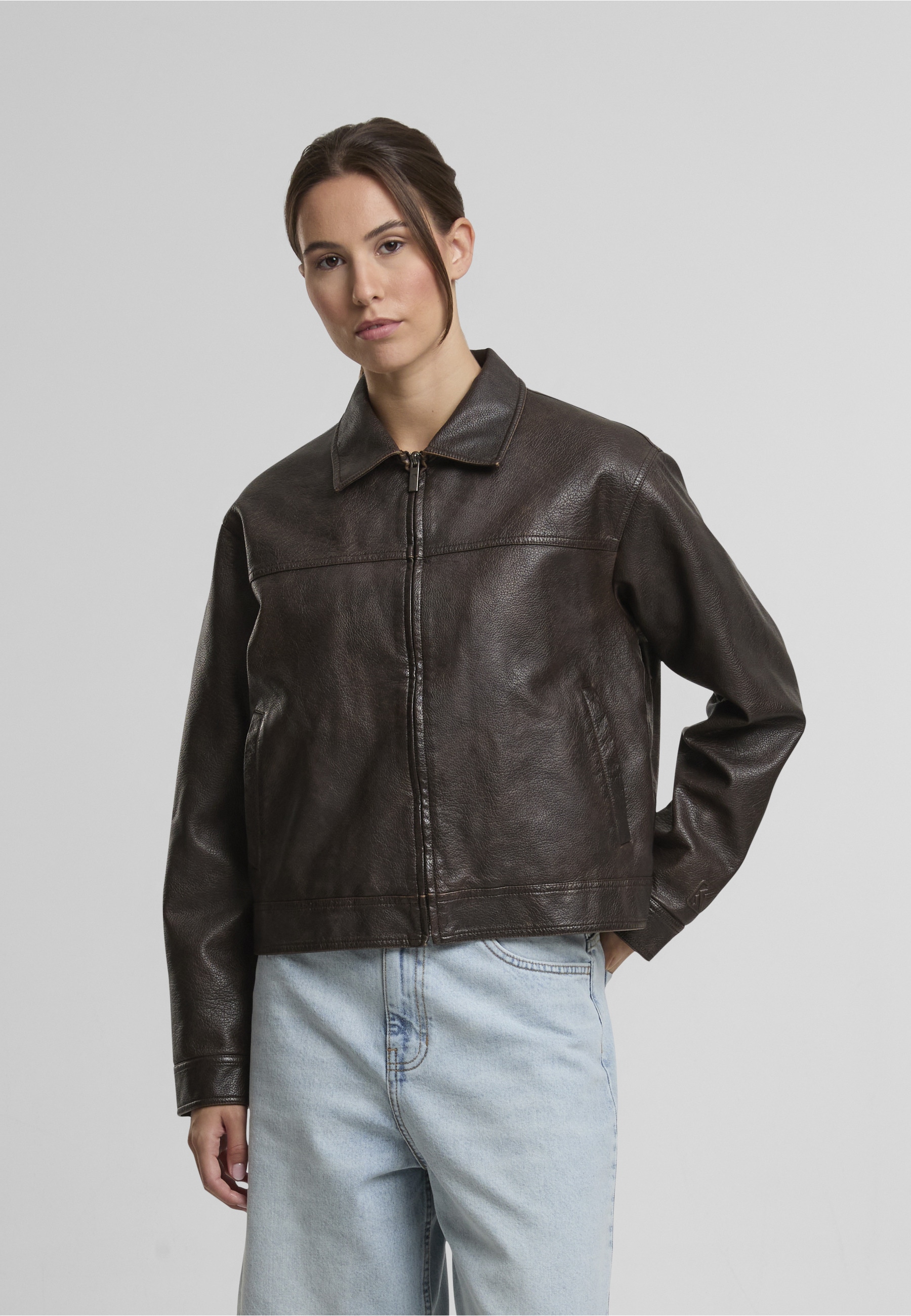 Karl Kani Langmantel »Karl Kani OG Retro PU Leather Boxy Jacket«