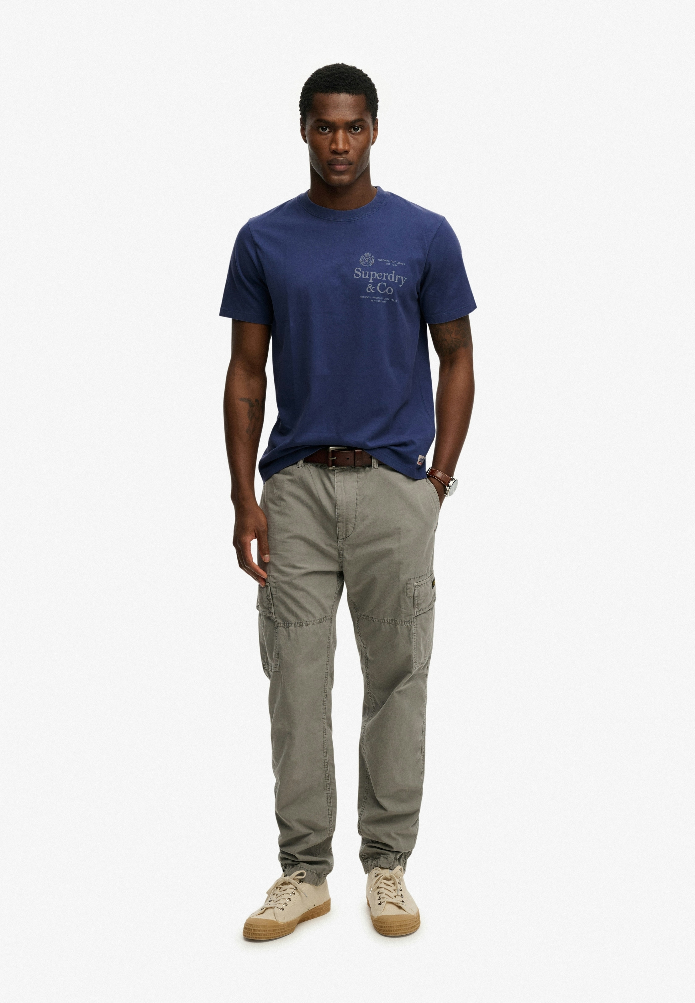 Superdry Rundhalsshirt »1954 Company Relaxed Tee« Baumwolle, relaxed fit