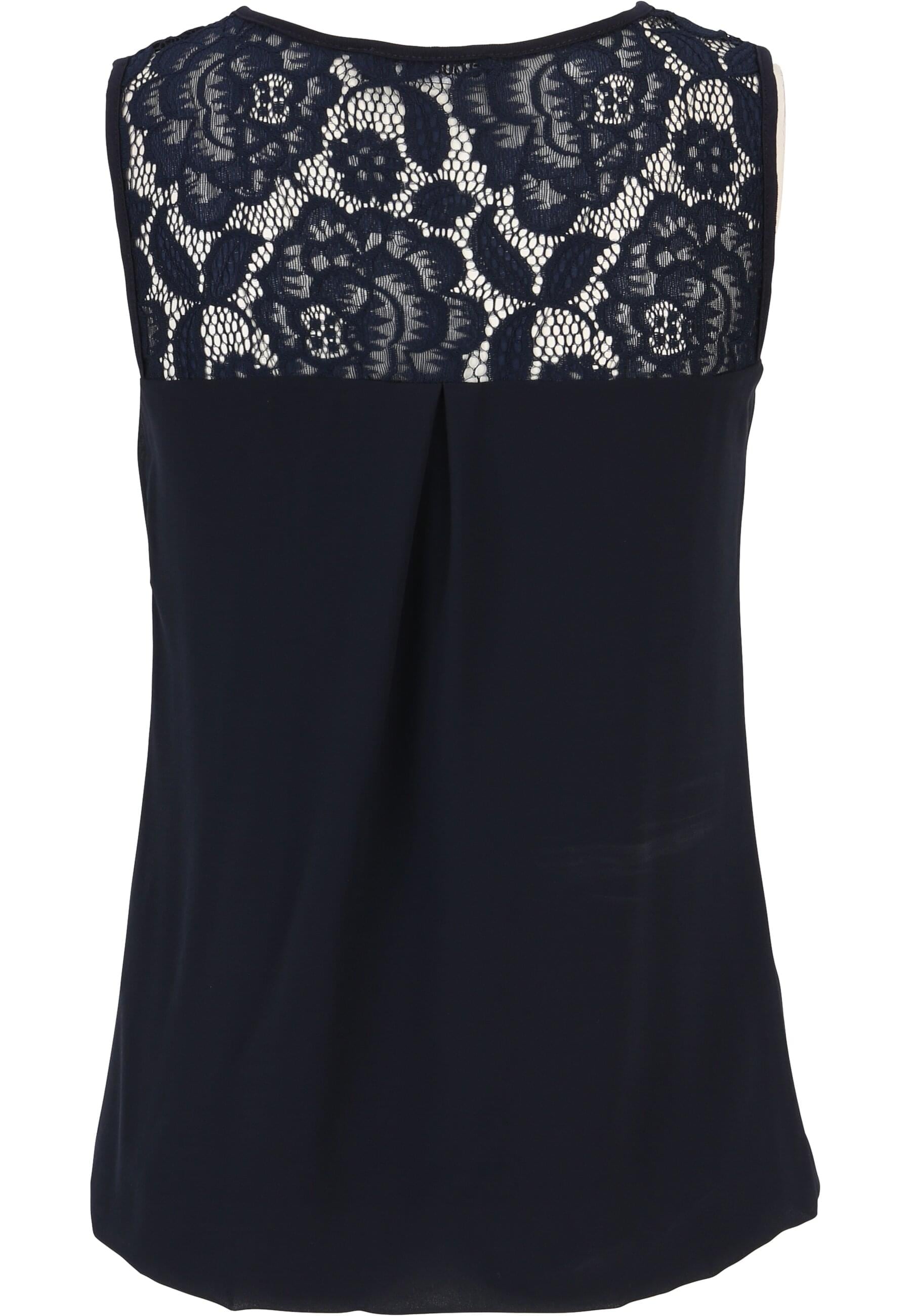 CLOUD 5IVE Klassische Bluse »CLOUD 5IVE Cloud5ive Damen Chiffon Top mit Spitzendetails«