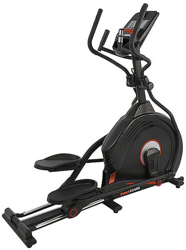 FUEL FITNESS Crosstrainer "EC600 Crosstrainer mit Steigung", ohne Unterlegmatte, schwarz, Crosstrainer, 150 kg max. Benutzergewicht, 32