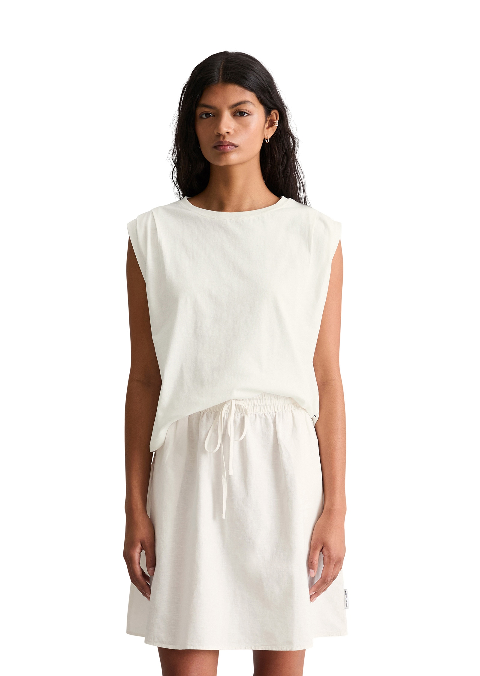 Marc OPolo DENIM T-Shirt "aus Baumwolle-Leinen-Mix" günstig online kaufen