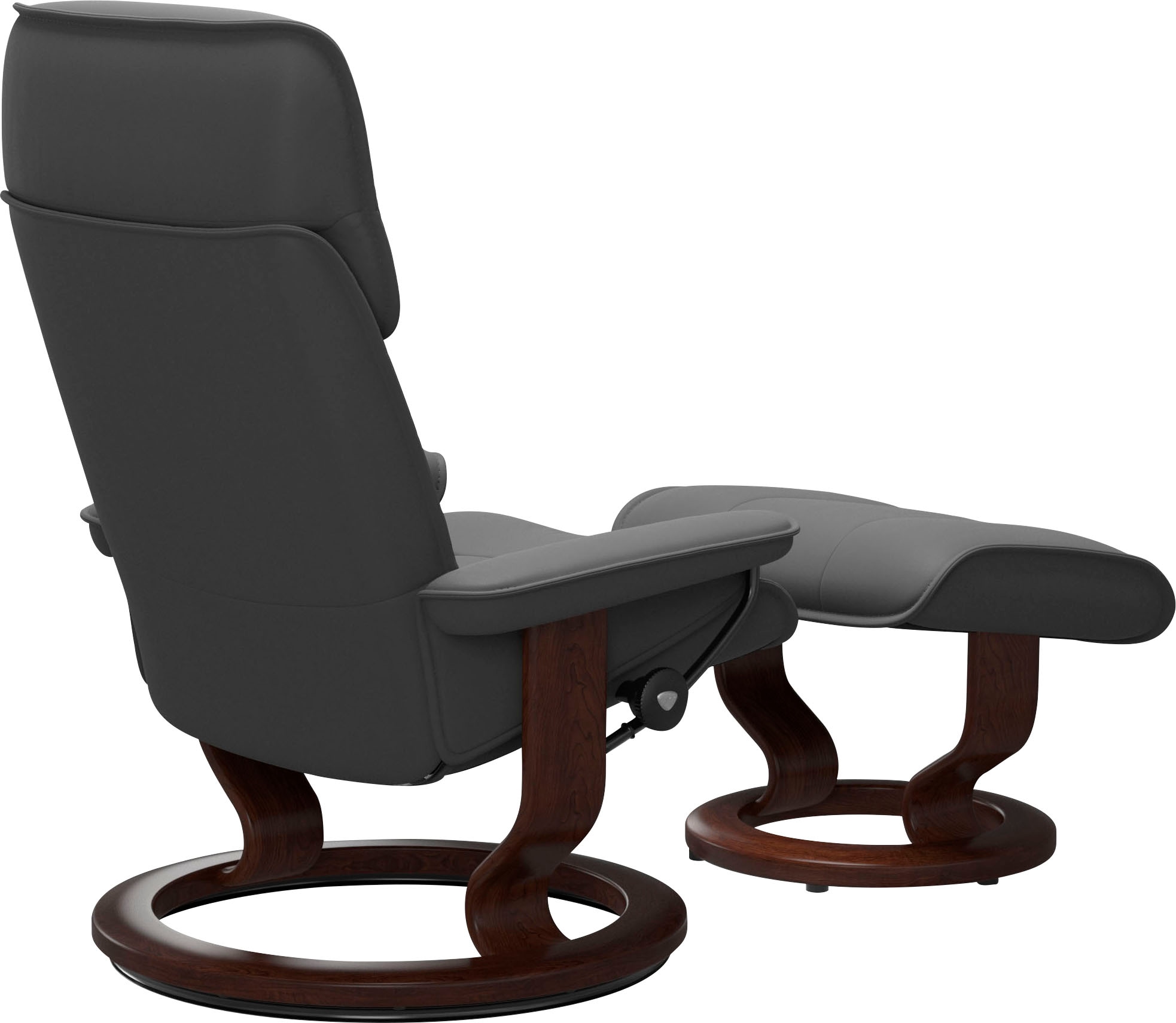 Stressless® Relaxsessel »Admiral« Set, Relaxsessel inkl. Hocker,  mit Classic Base, Größe M & L, Gestell Braun
