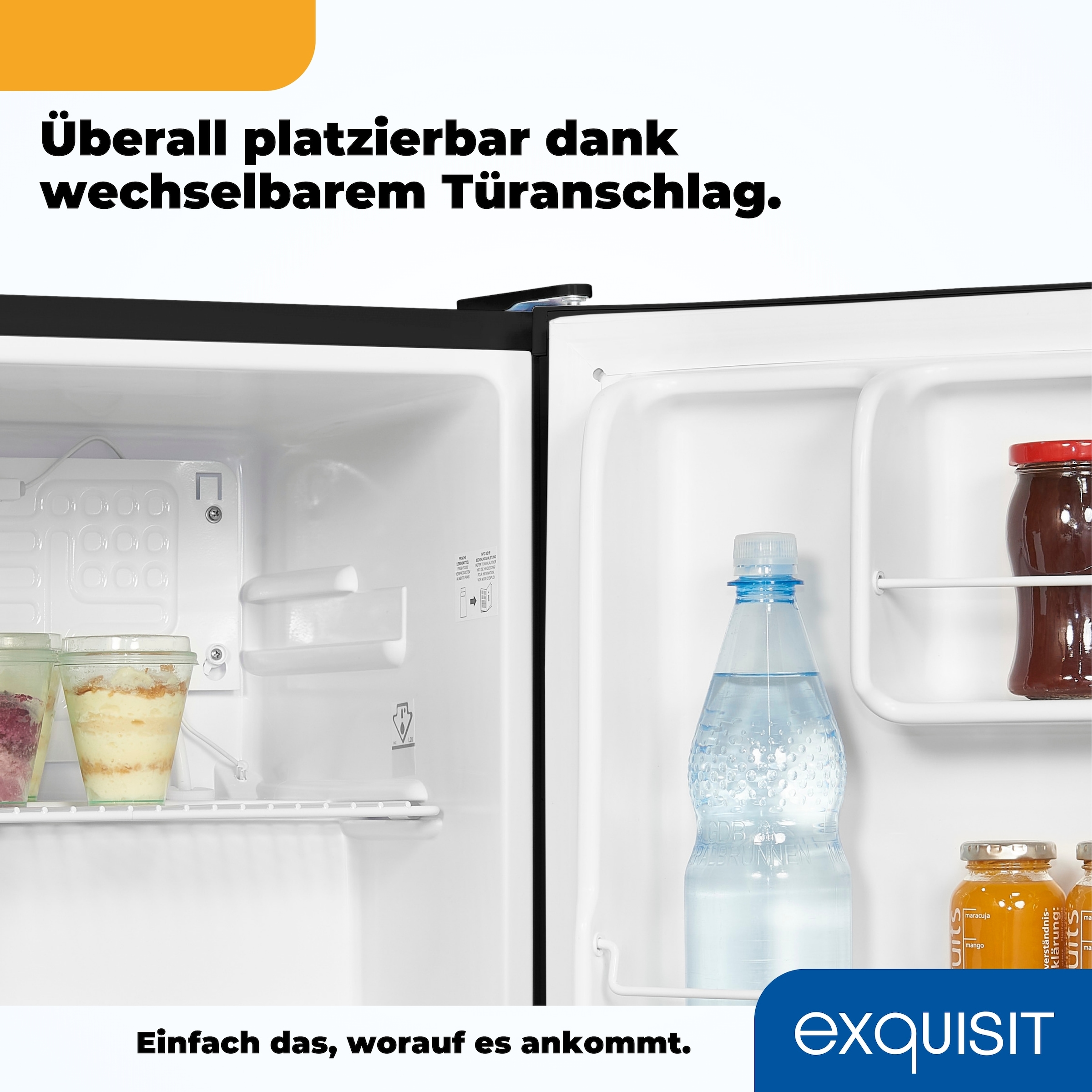 exquisit Kühlschrank »KB05-V-040E schwarz«