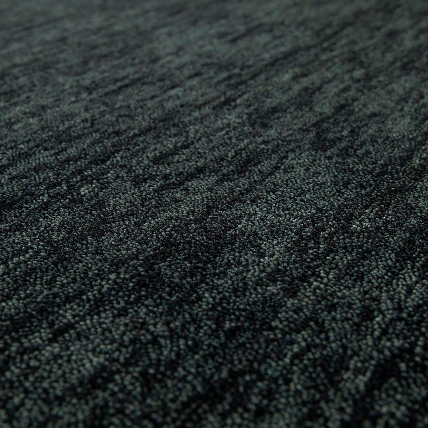 Thumbnail - Paco Home Wollteppich "Atlas 100", rechteckig, 14 mm Höhe, Gabbeh, Kurzflor, handgewebt, reine Wolle, Uni Farben