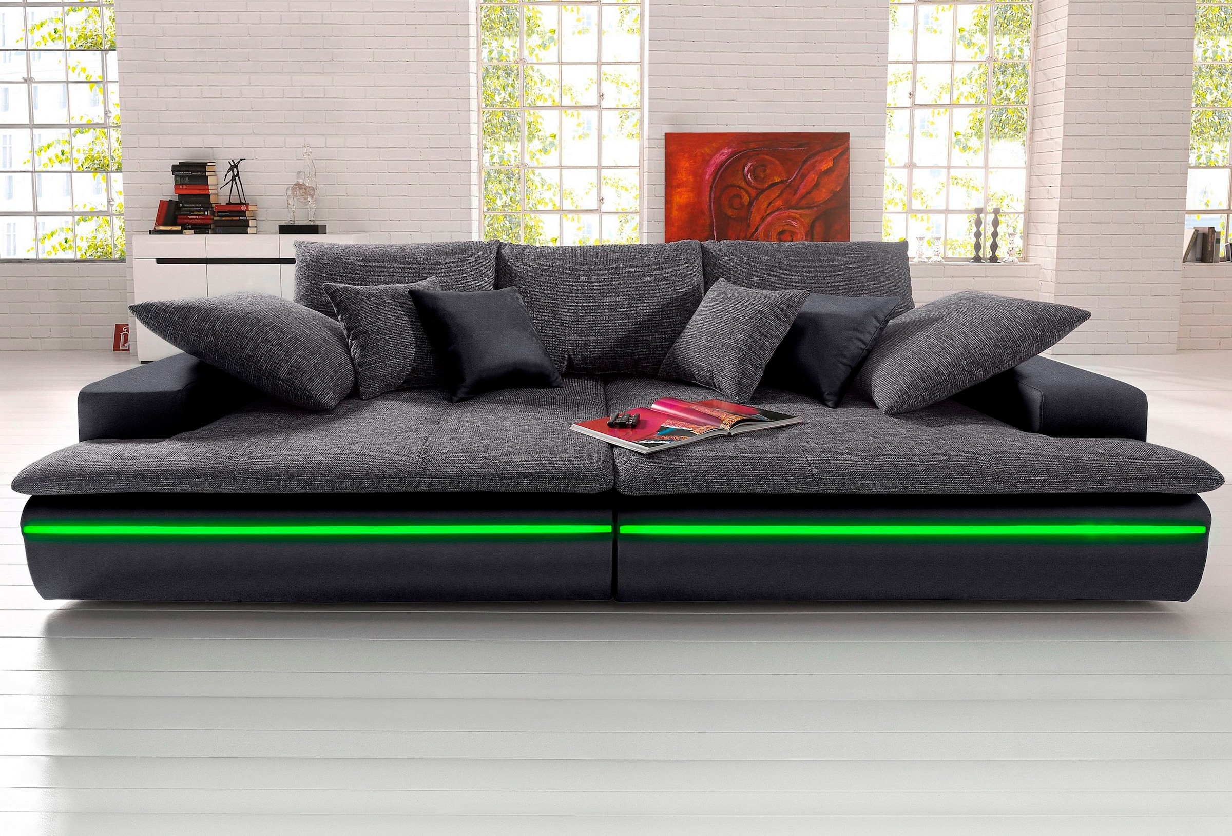 Mr. Couch Big-Sofa Haiti, wahlweise mit RGB-Beleuchtung