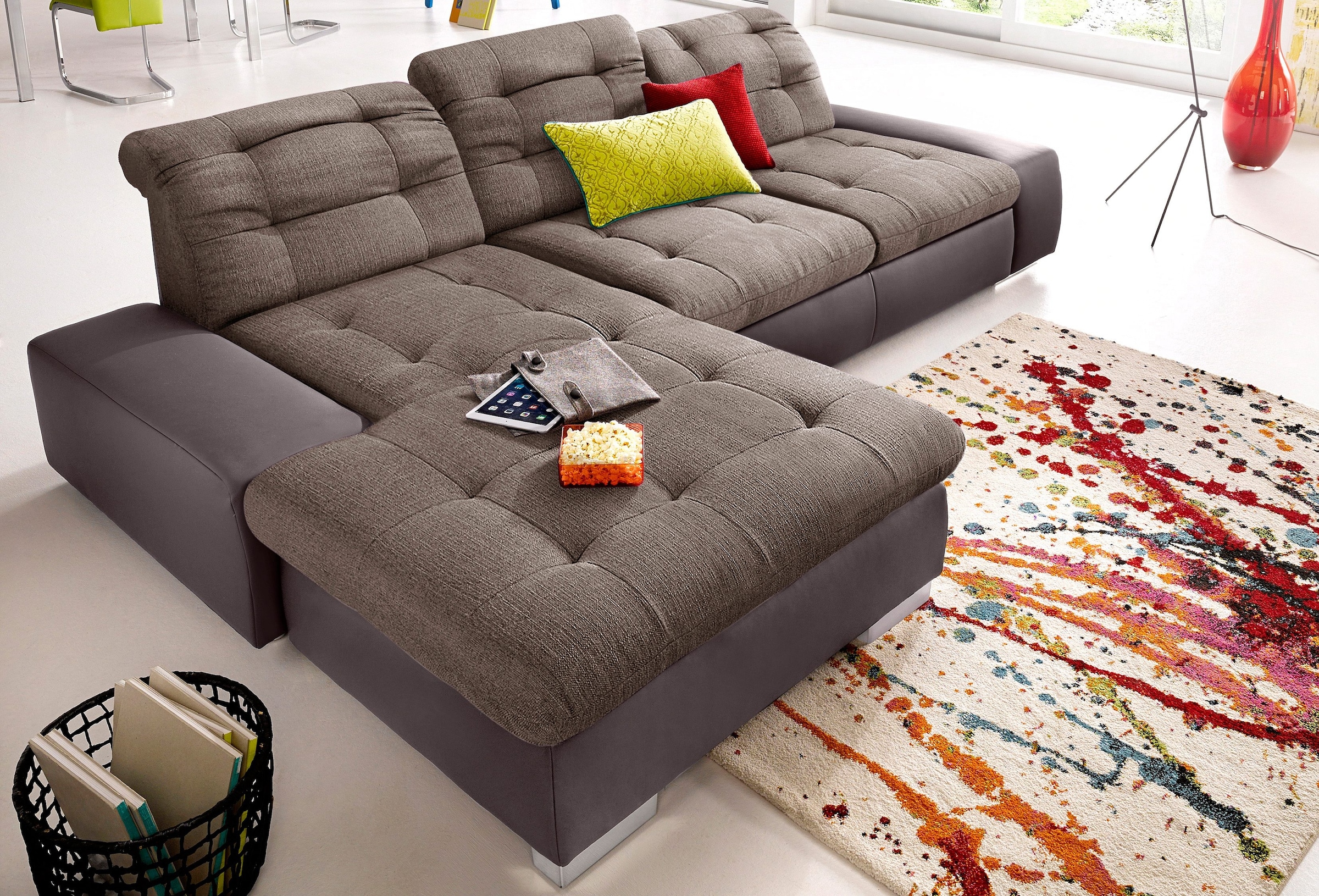 sit&more Ecksofa "Palomino L-Form", wahlweise XL oder XXL und mit Bettfunkt günstig online kaufen