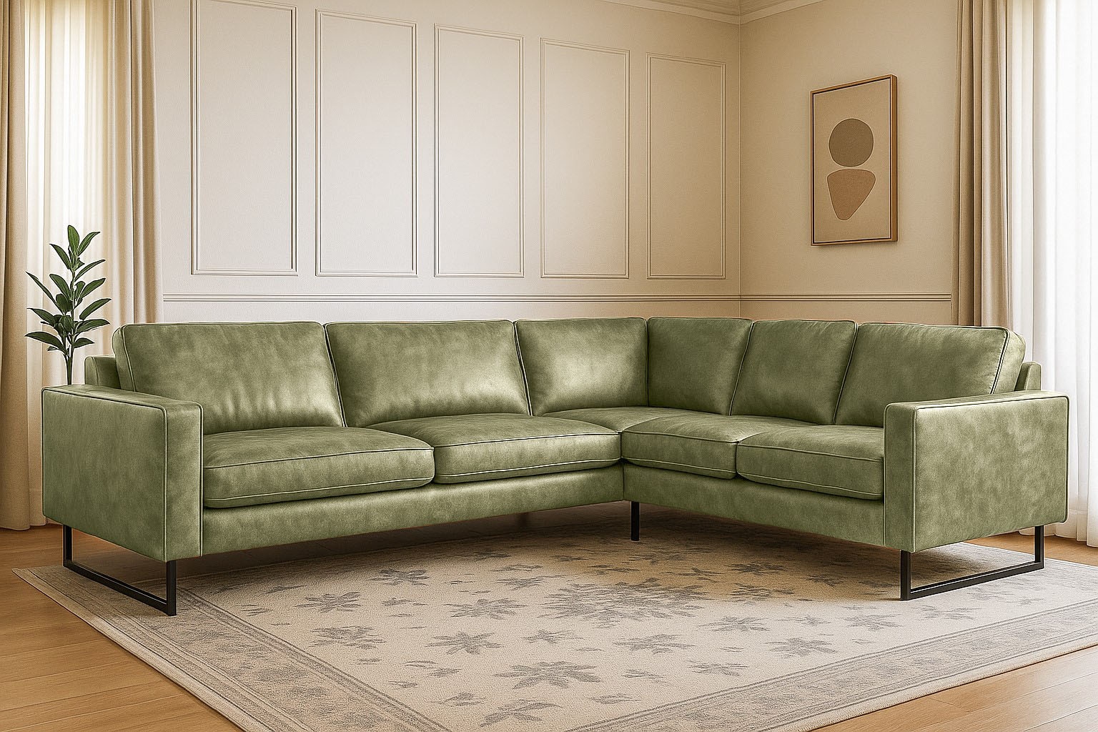 Places of Style Ecksofa "Pinto, XXL, 250/290 cm, langer Schenkel, Ottomane" günstig online kaufen