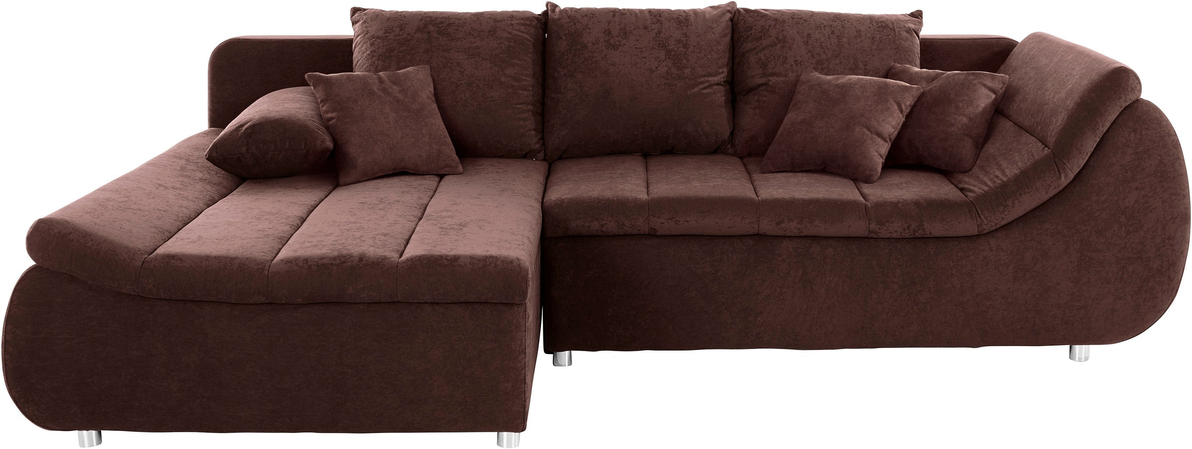 INOSIGN Ecksofa "Imola, elegant und modern, aktuelle Steppung im Sitz, bequ günstig online kaufen