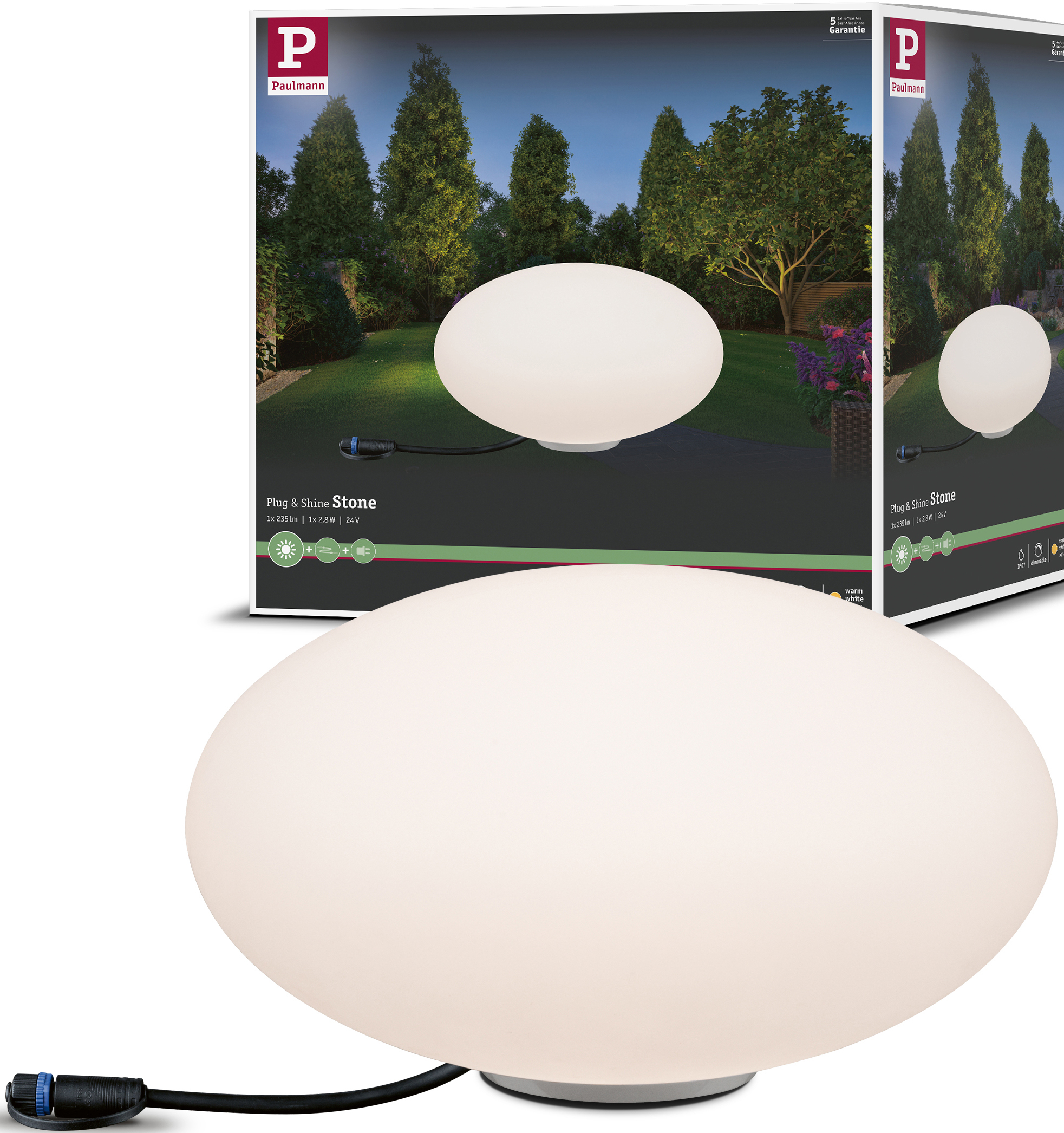 LED Kugelleuchte »Plug & Shine«, 1 flammig-flammig, IP67 3000K 24V