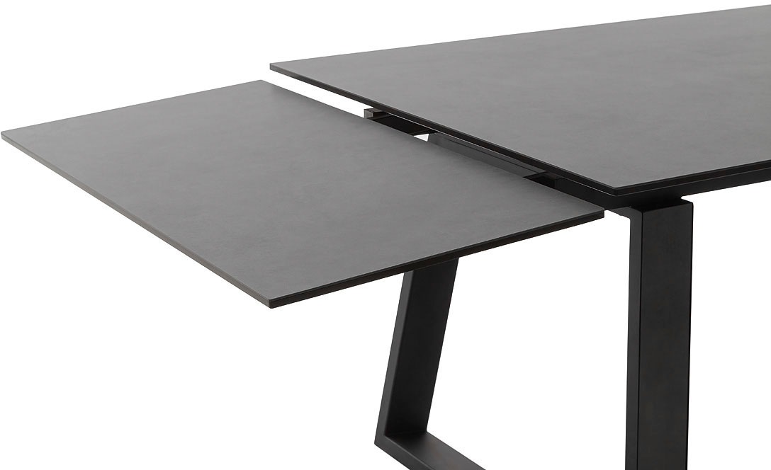 MCA furniture Esstisch »NARBONNE Kufentisch 200-300 cm«, (Einzelstück), Keramik,Metall,Stirnauszug,ausziehbar,Tischplatte 13 mm,10-12 Personen