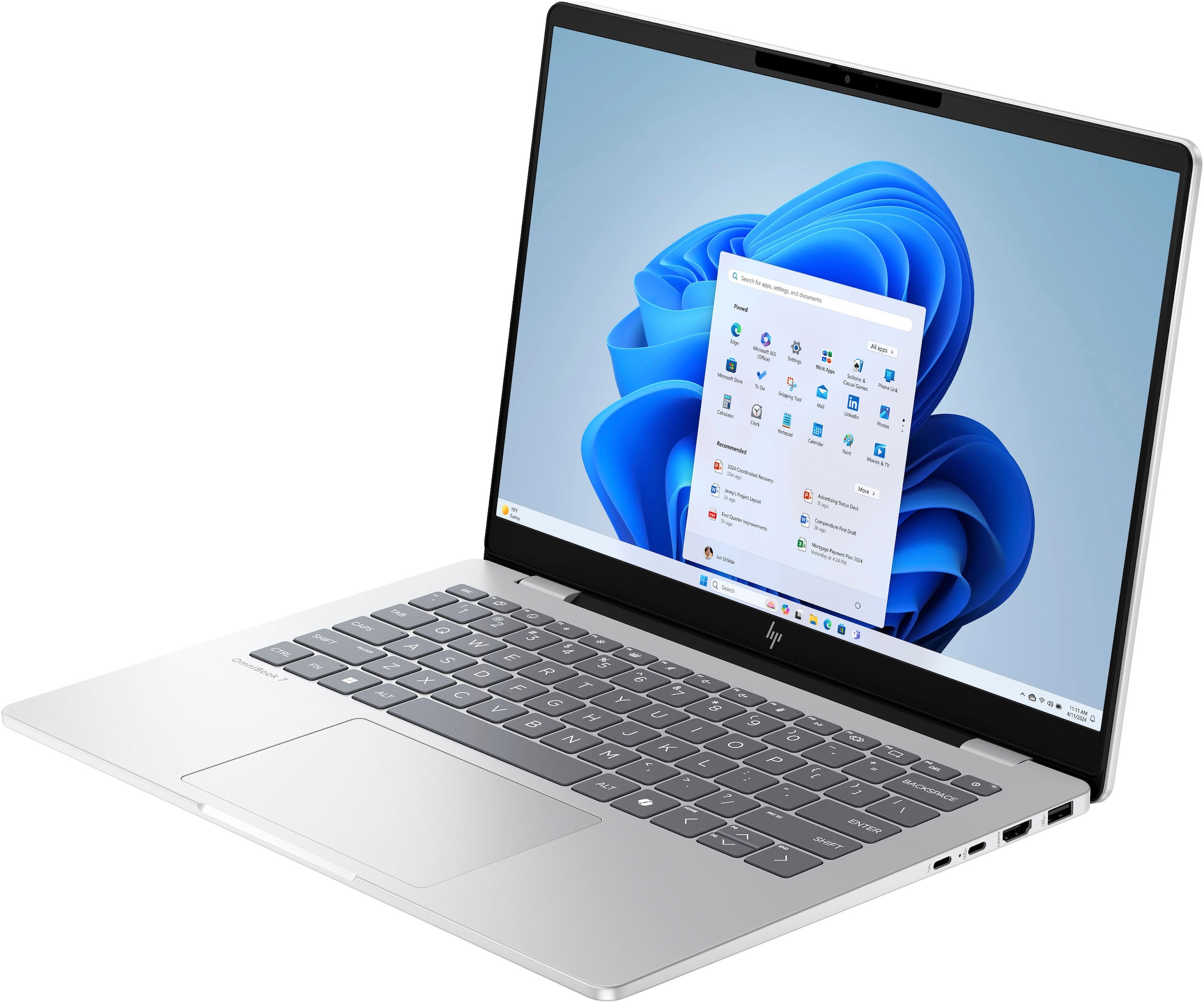 HP Notebook »OmniBook 7 14-fr0076ng«, 35,6 cm, / 14 Zoll, Intel, Core Ultra 7, ARC, 1000 GB SSD
