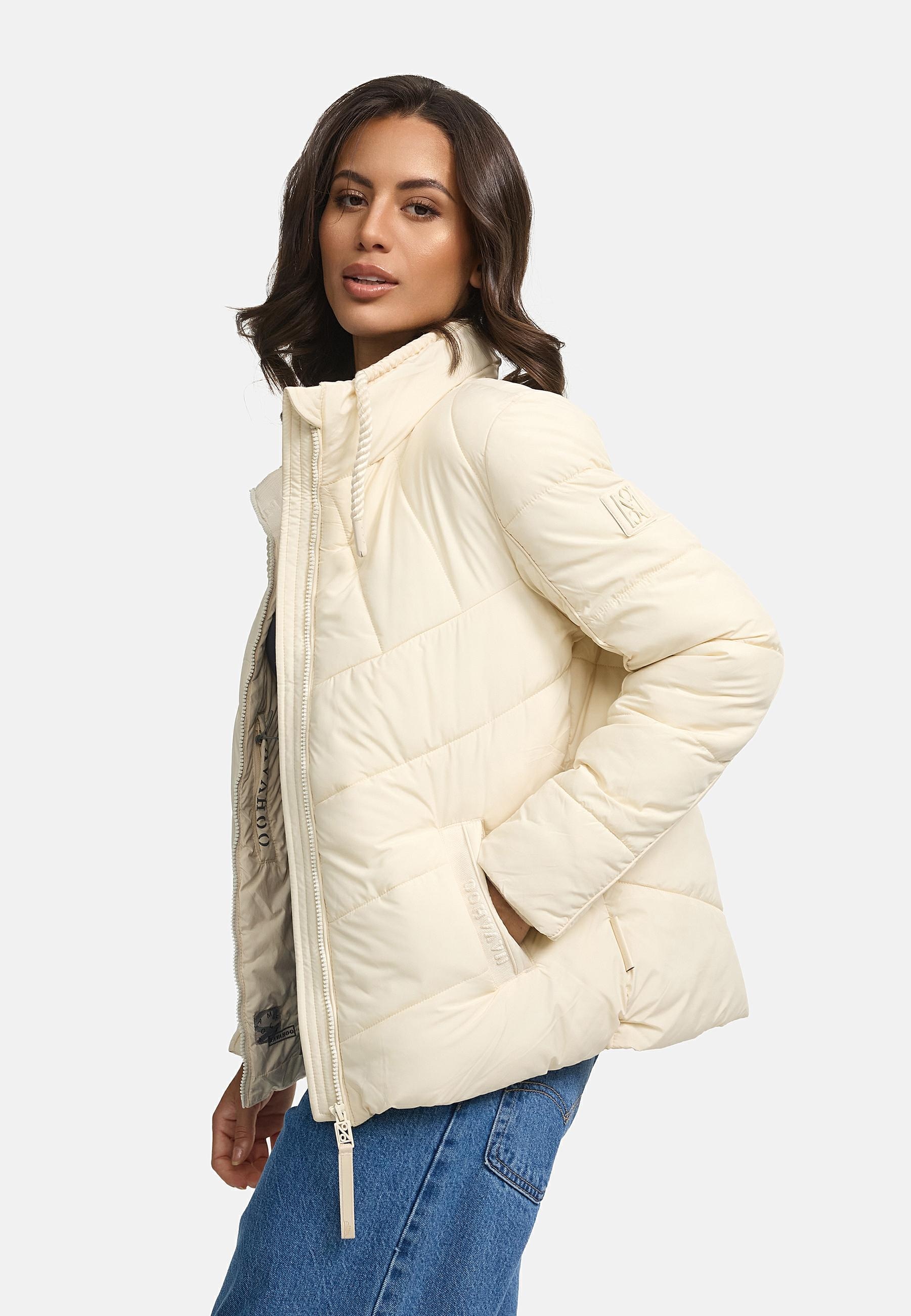 Navahoo Steppjacke »Liebesfee 14« ohne Kapuze gesteppte Damen Übergangsjacke mit wattiertem Stehkragen