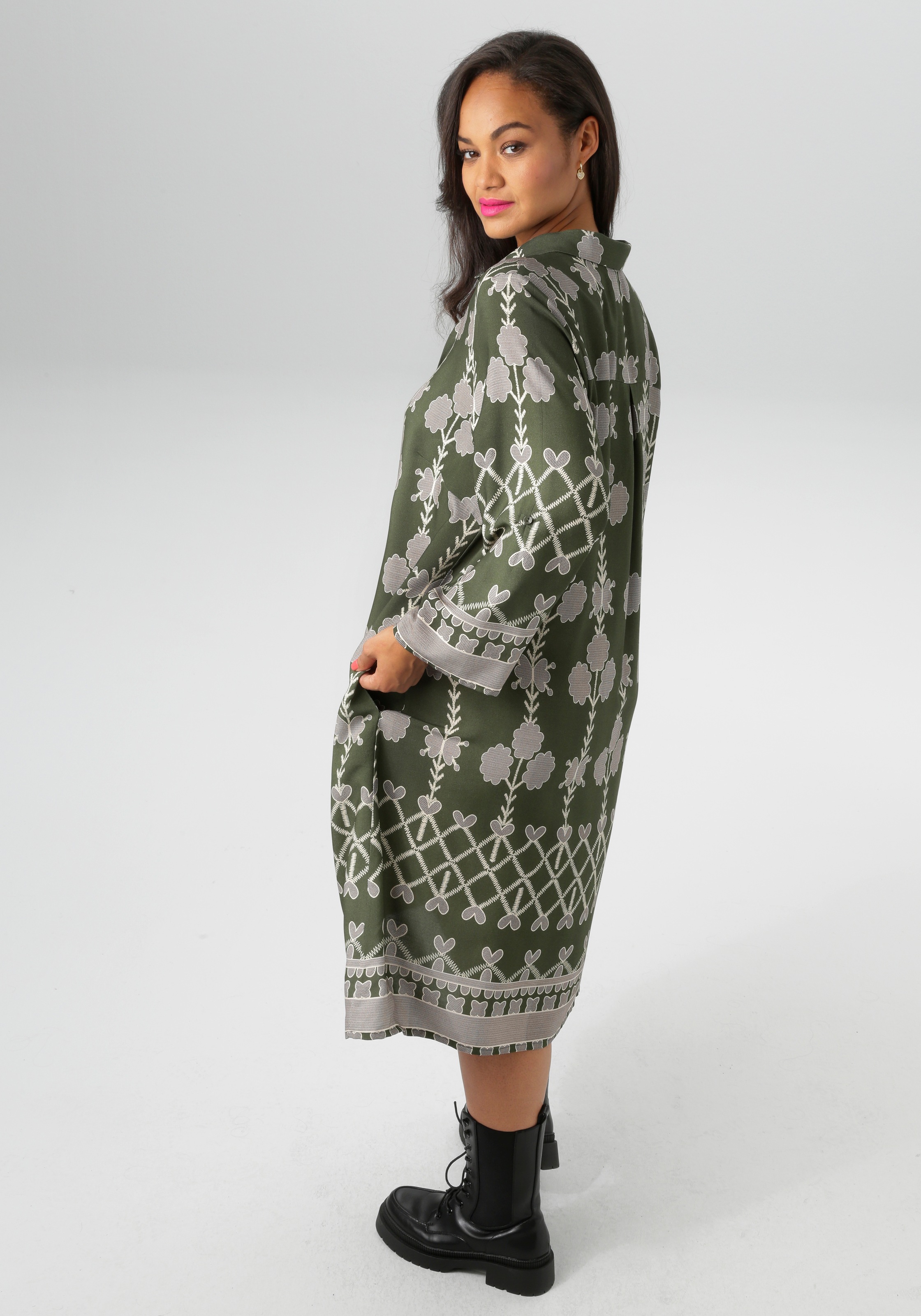Aniston PLUS Blusenkleid, aus weich fallender Viskose - NEUE KOLLEKTION günstig online kaufen