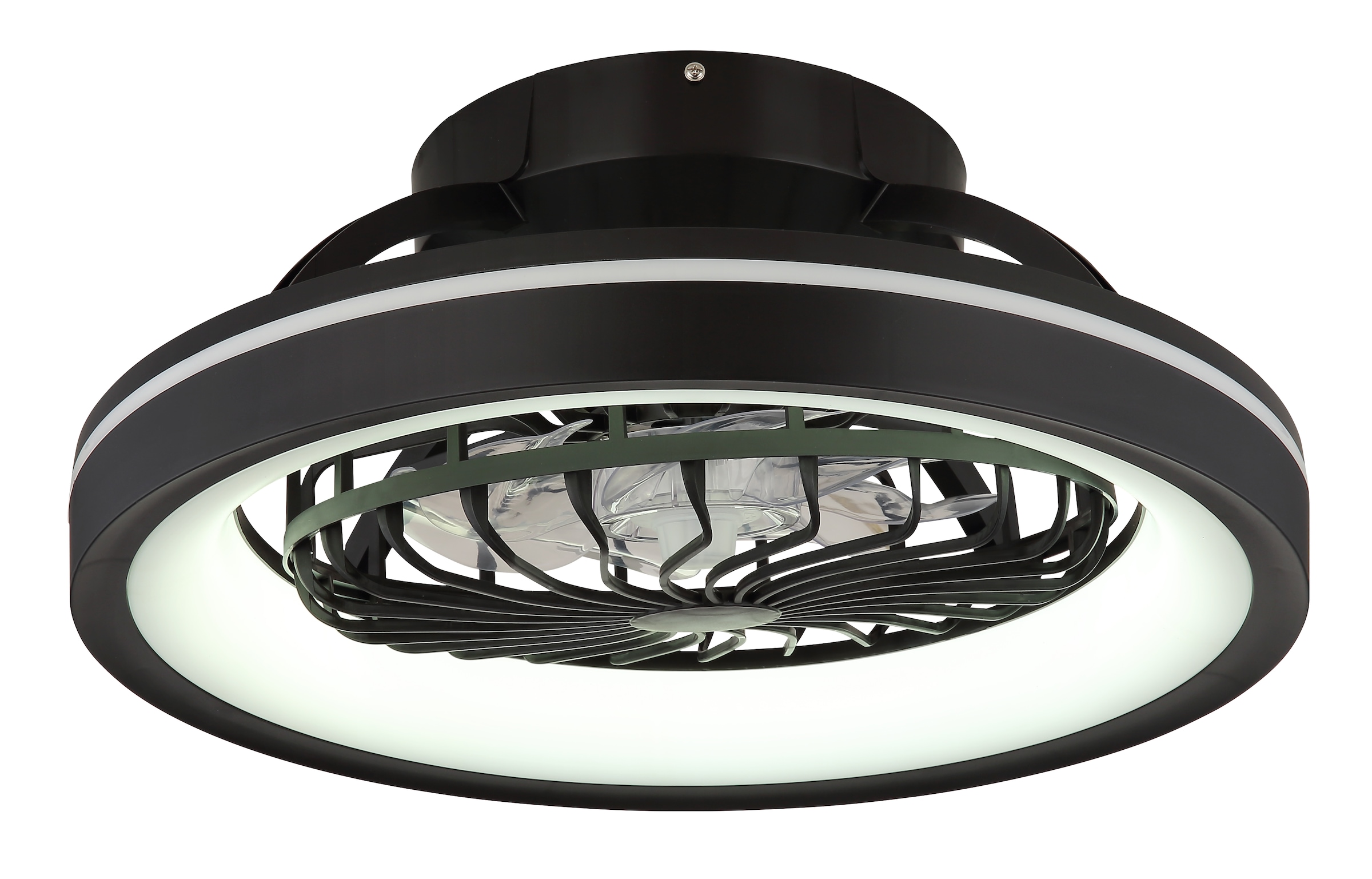 GLOBO LIGHTING Deckenleuchte »DEANNE« LED-Modul 1 Stk. warmweiß - kaltweiß Ventilator opal kühlen-heizen RGB Regenbogen modern Wohnzimmer