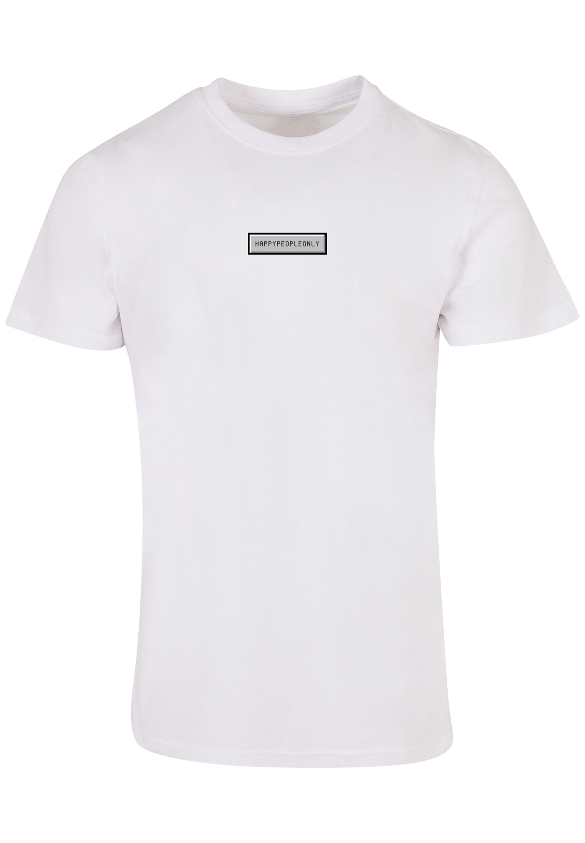 F4NT4STIC T-Shirt »Happy People Only Good Vibes«, Print