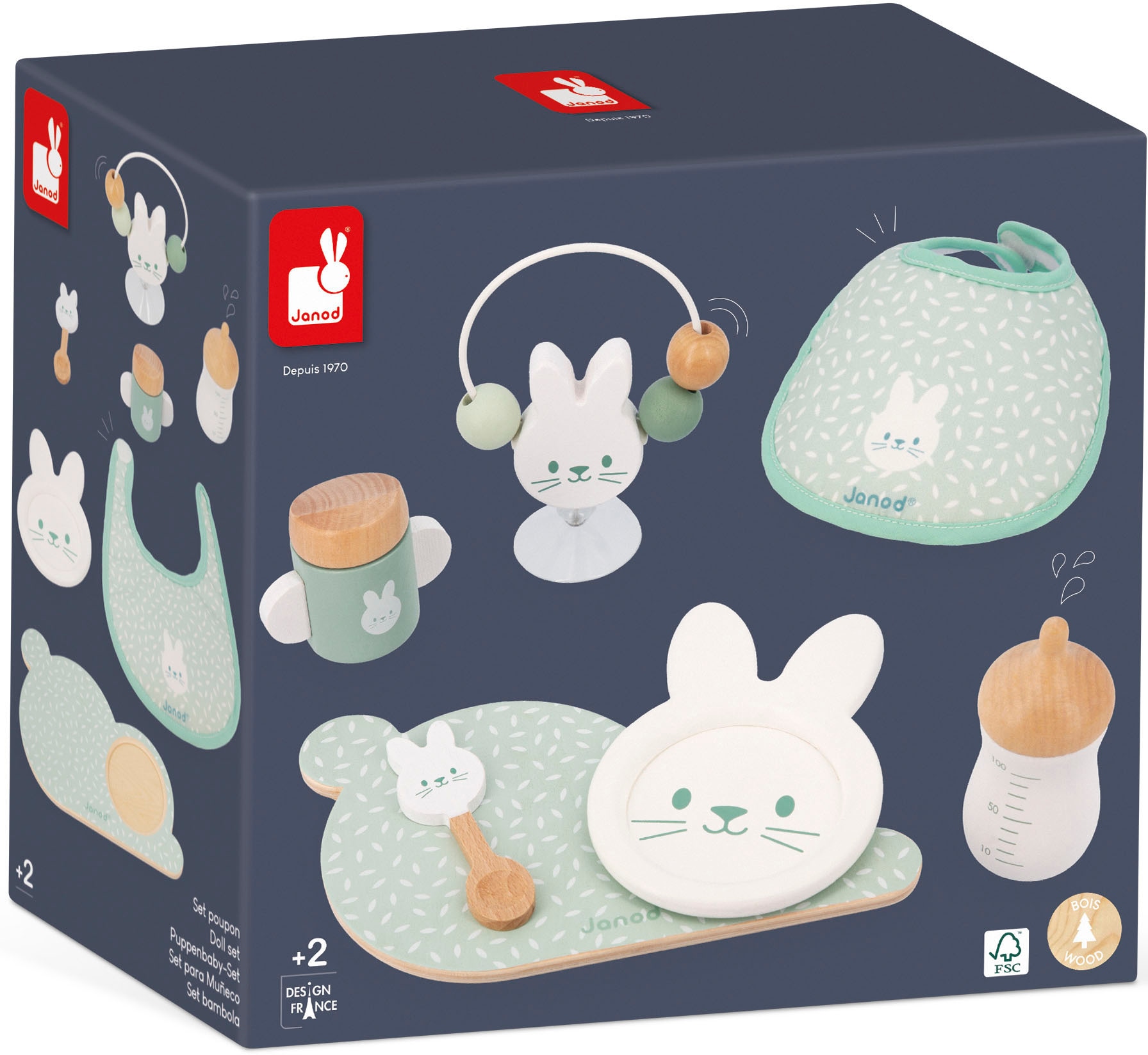 Janod Puppen Accessoires-Set »Puppenbaby-Set - Zen«