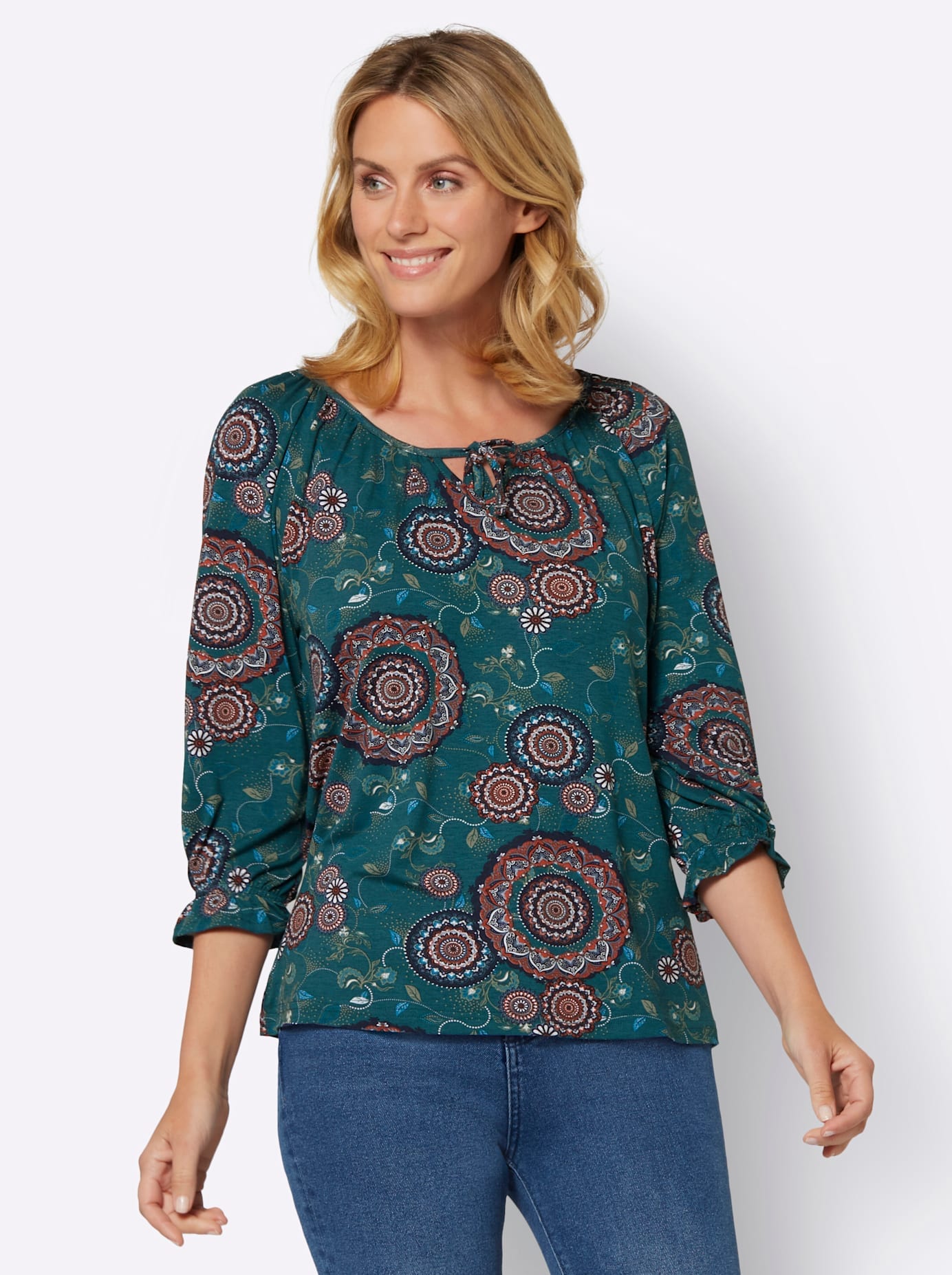 Inspirationen 3/4-Arm-Shirt "Druck-Shirt" 1 Stk. tlg. günstig online kaufen