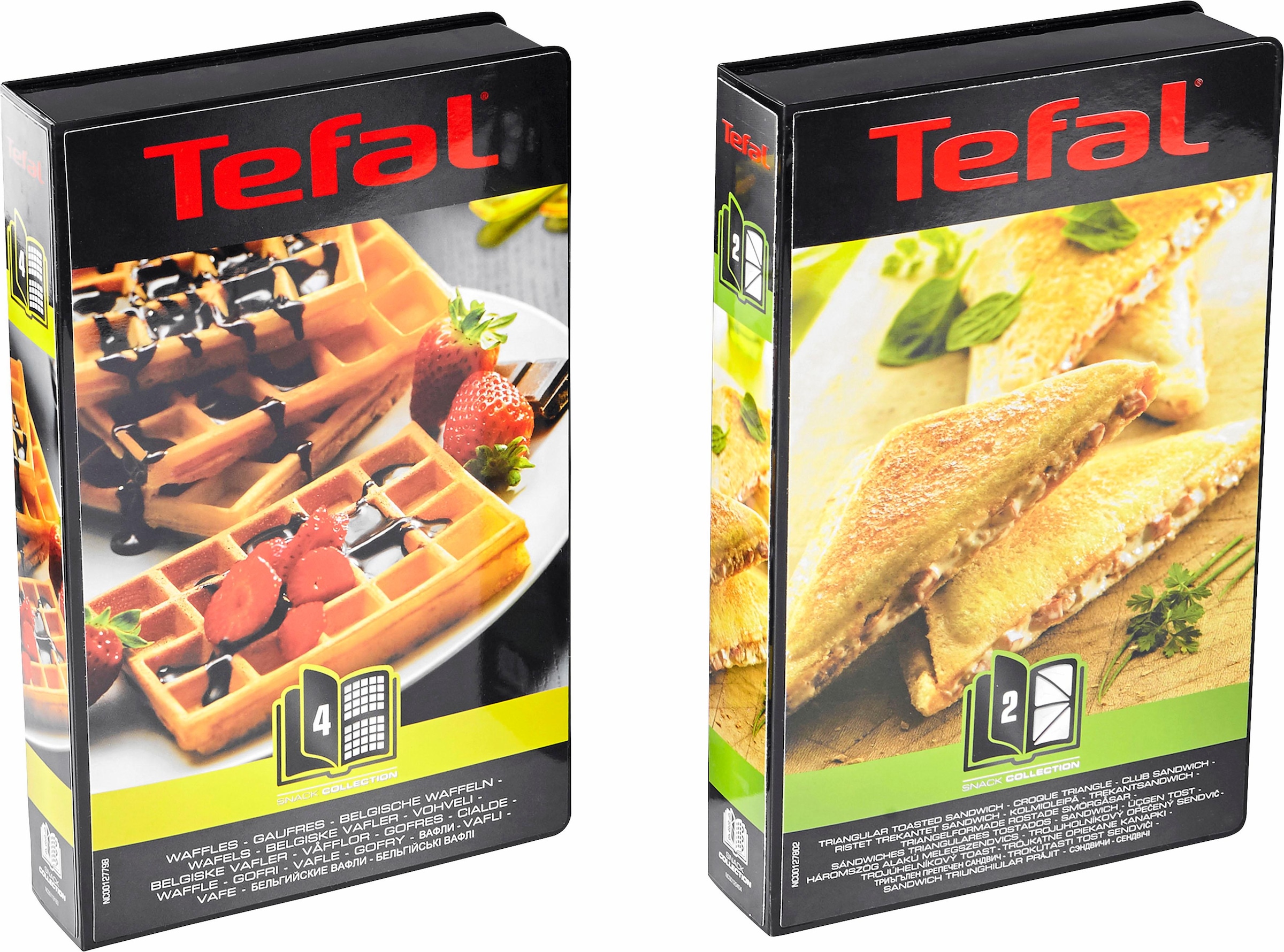 Tefal 2-in-1-Kombi-Waffeleisen »SW852D Snack Collection«, 700 W, antihaftbeschichte Platten, spülmaschinengeeignet, viele Funktionen