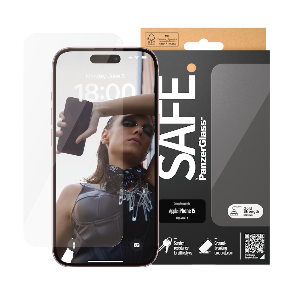 PanzerGlass Kameraschutzglas »Screen Protector Glass«, für iPhone 15