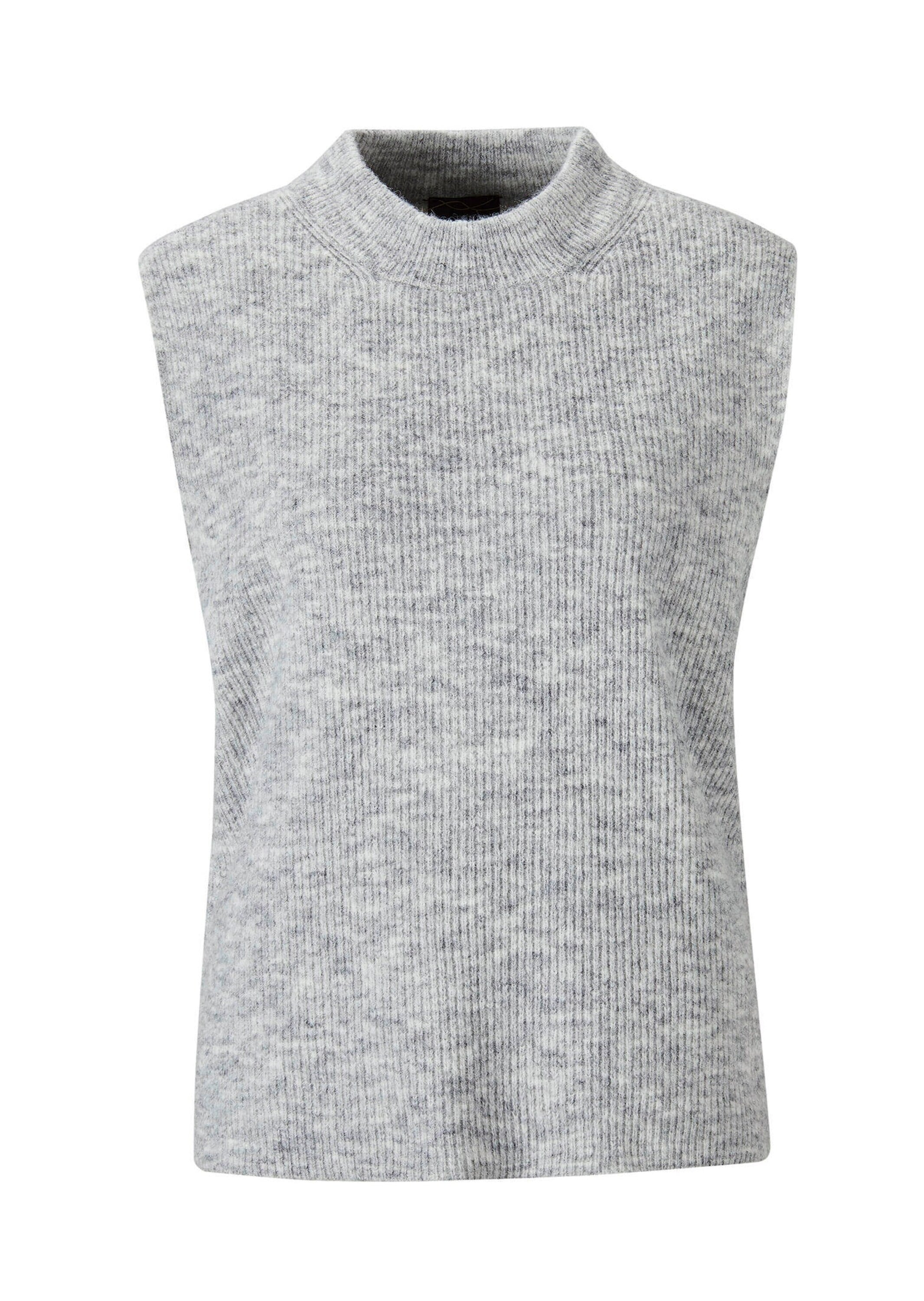 GOLDNER Rundhalspullover "Edler Rippstrick Pullunder, Stehkragen" günstig online kaufen