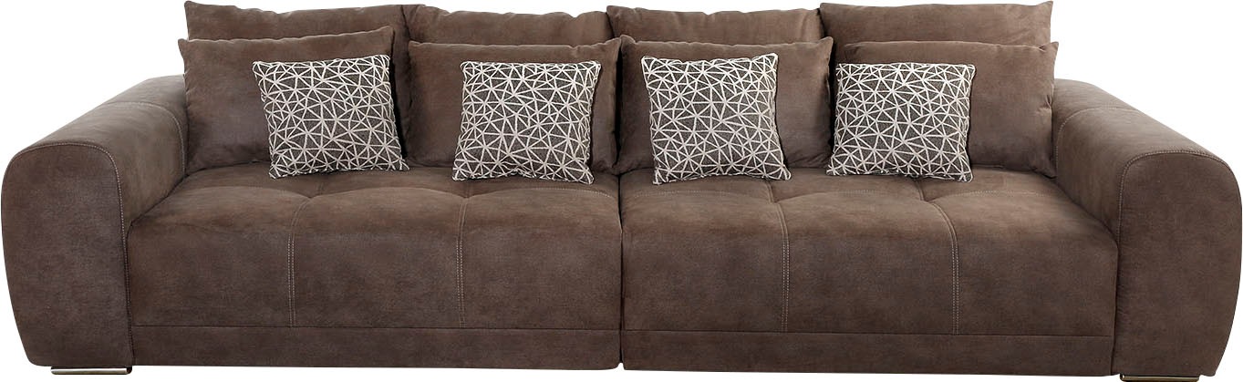 Jockenhöfer Gruppe Big-Sofa "Moldau, B. 306 cm, mit Federkernpolsterung, Liegefläche 120x240 cm" Mega-Sofa im XXL-Format, Federkern, 12 Kissen