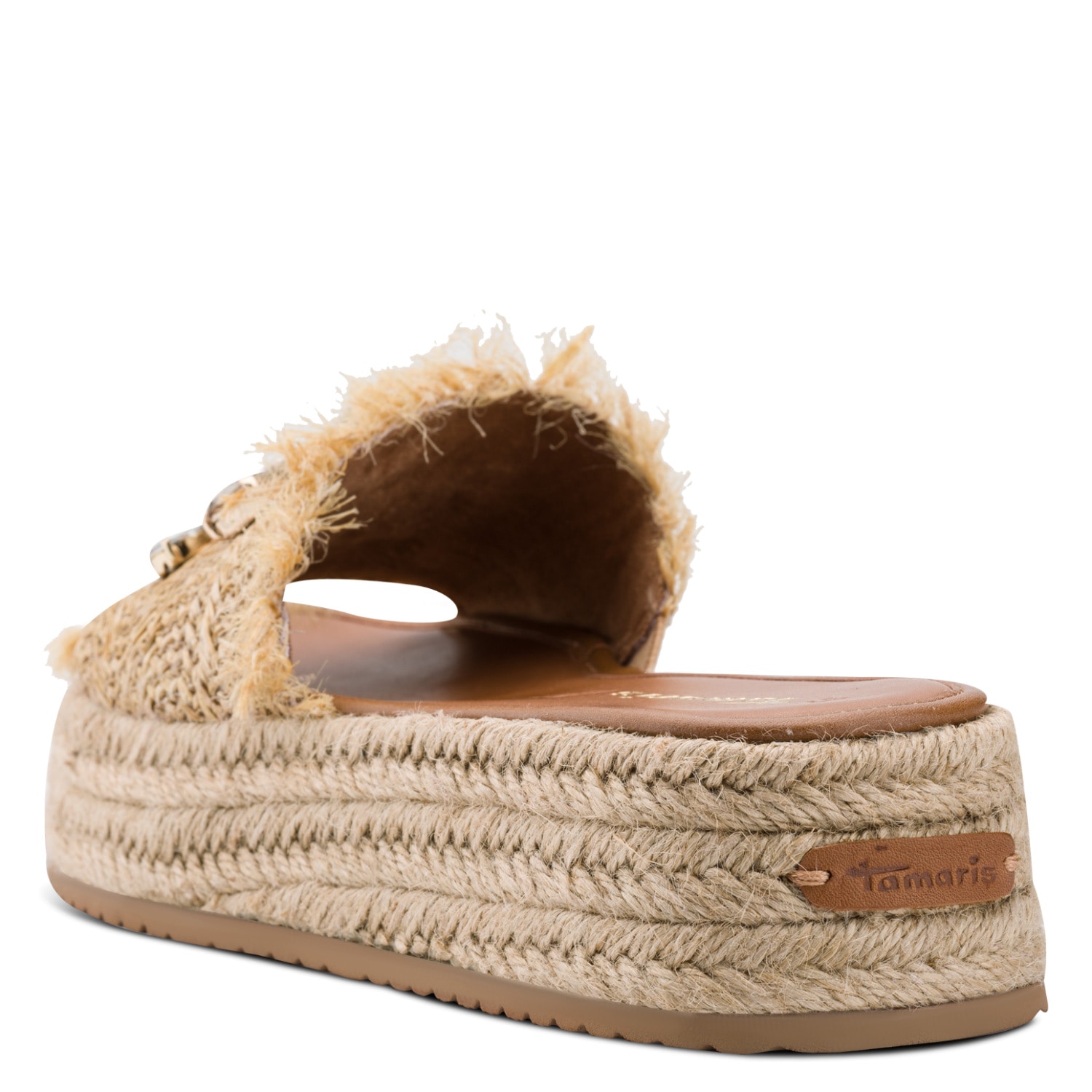 Tamaris Pantolette  Plateau, Schlüpfschuh, Sommerschuh mit funkelnden Schmucksteine