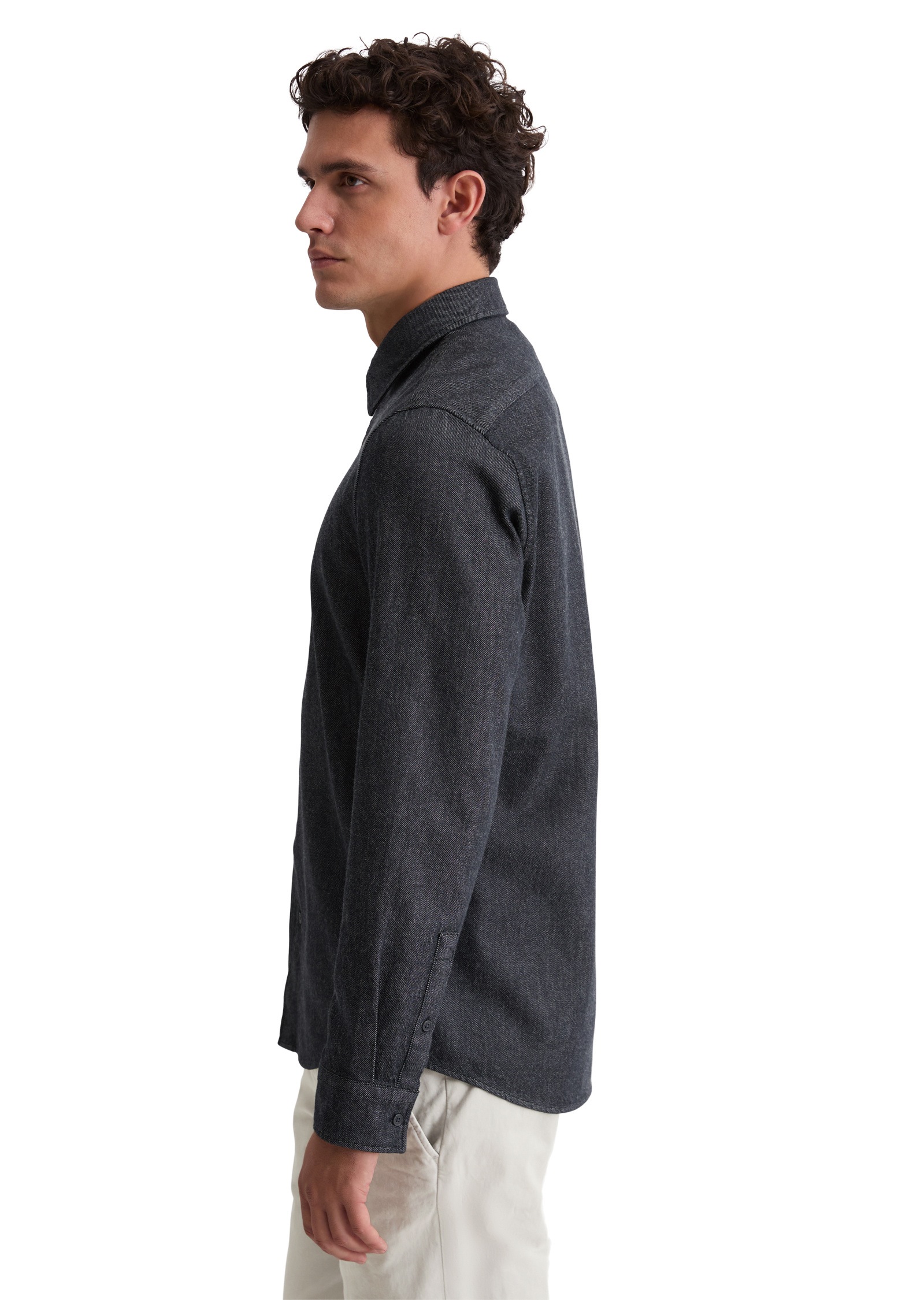 Marc OPolo Langarmhemd "aus reiner Bio-Baumwolle" günstig online kaufen