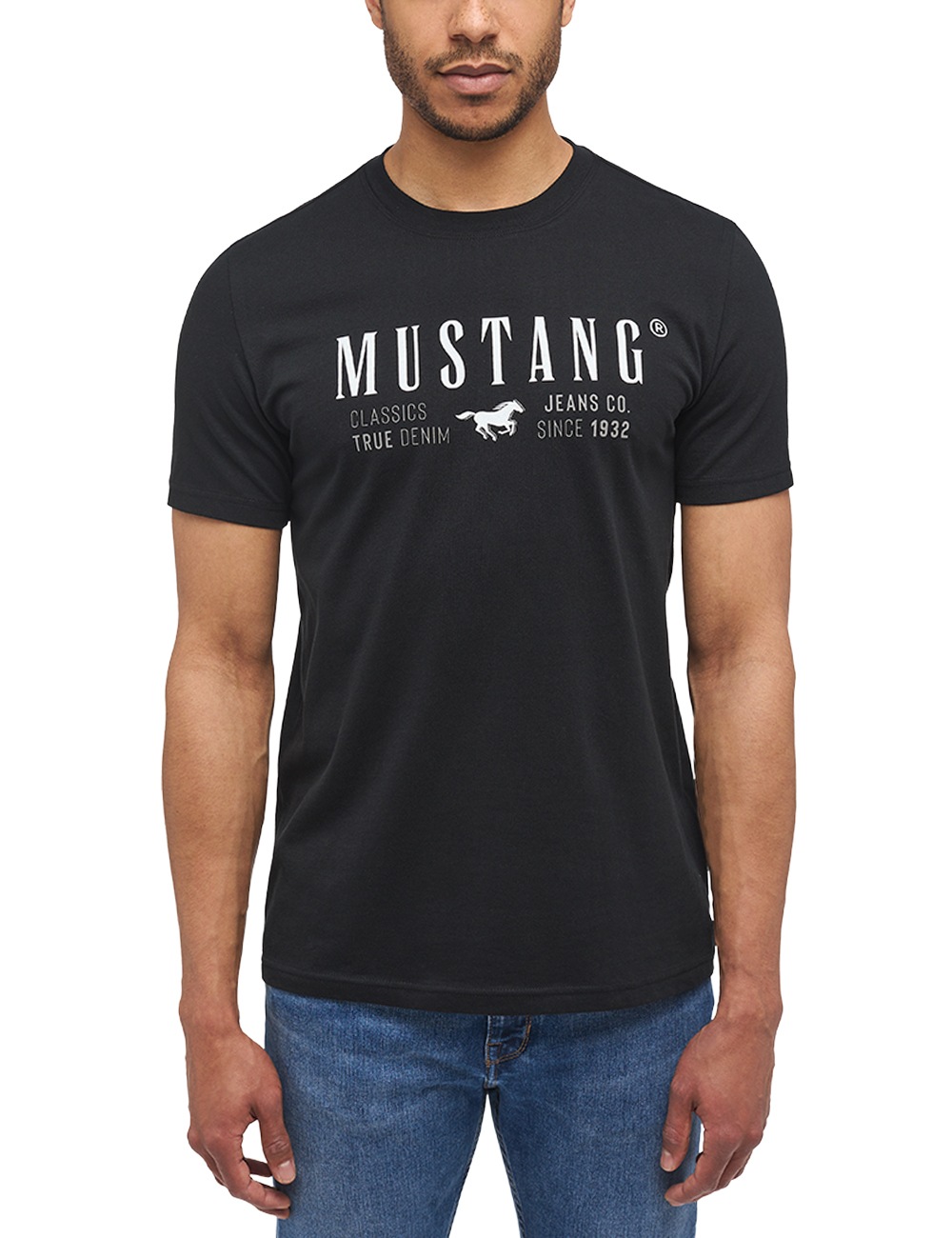Print-Shirt«, T-Shirt Mustang | Print-Shirt »Mustang ▷ MUSTANG T-Shirt bestellen BAUR