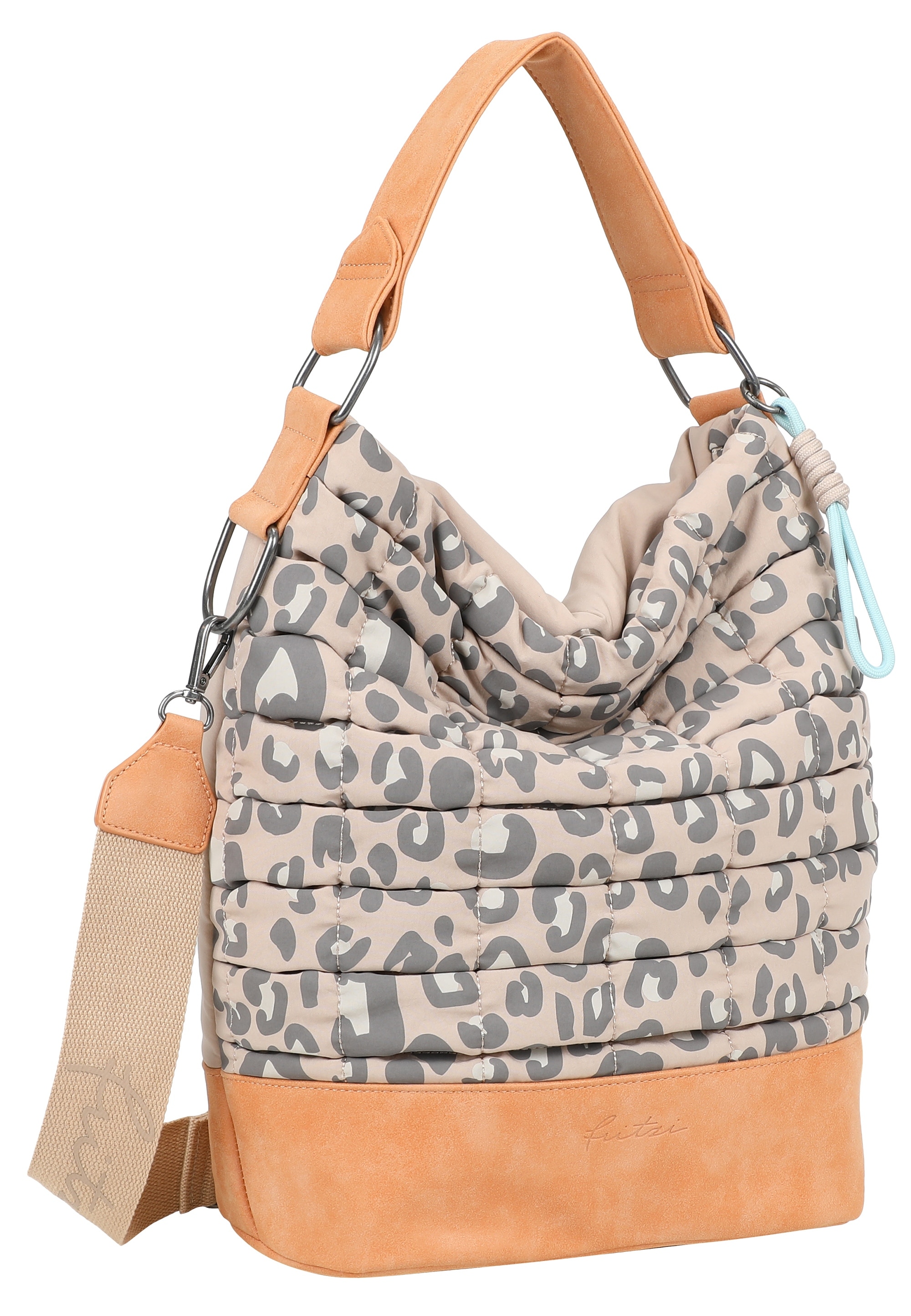 Fritzi aus Preußen Henkeltasche »Leo Bubble Soft Anthra«, aus 3D-Bubble Nylon-Material