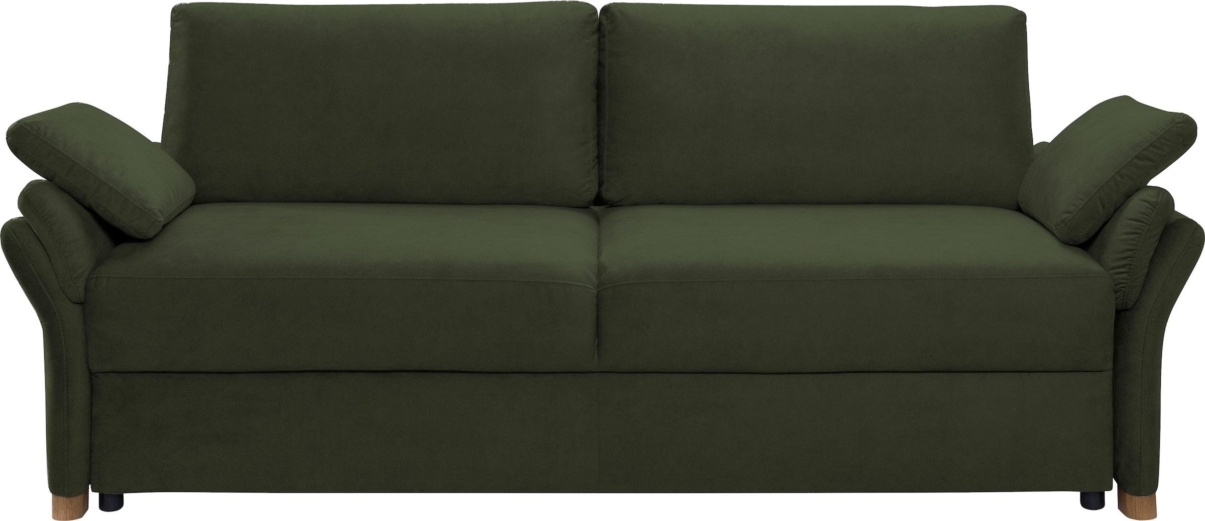exxpo - sofa fashion 3-Sitzer »hochwertiger Sitzaufbau für hohen Sitzkomfort, bequeme Armlehnen«, inkl. Boxspring/Federkern-Polsterung, Bettfunktion und Bettkasten