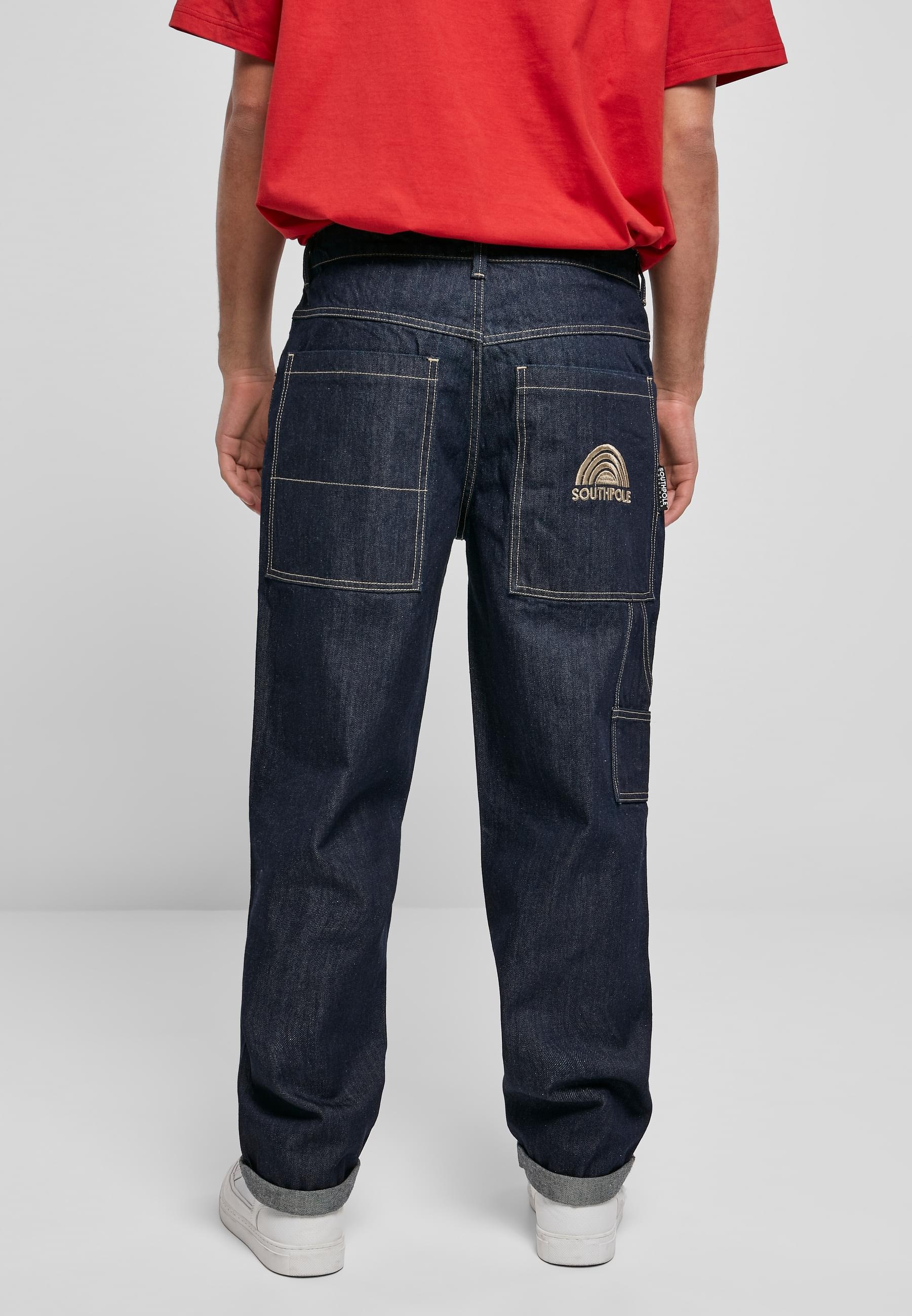 Southpole Bequeme Jeans »Southpole Herren Southpole Embroidery Denim«, (1 tlg.)