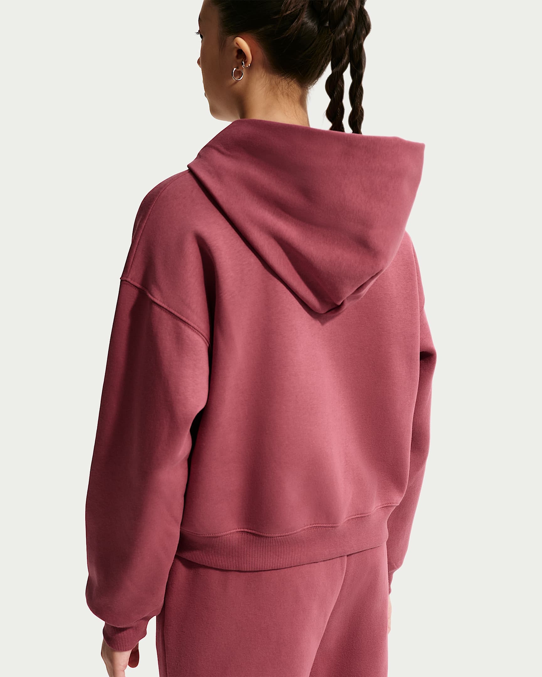 Nike Sportswear Kapuzensweatjacke »G NSW STUDIO FLC OS FZ HD« für Mädchen und Jugendliche