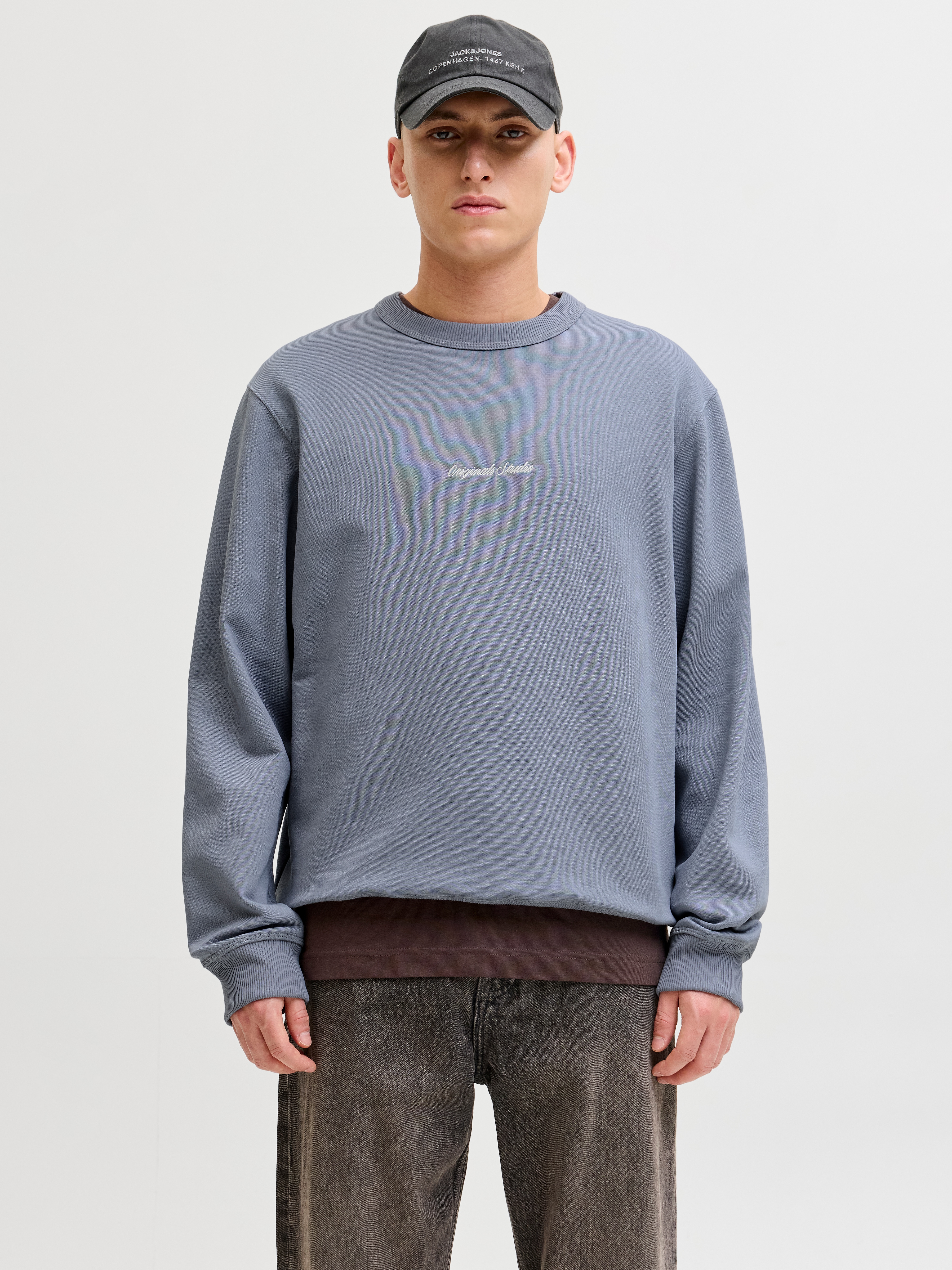 Jack & Jones 1100000002199 "JORNORREBRO EMB SWEAT CREW NOOS", mit Logo Print