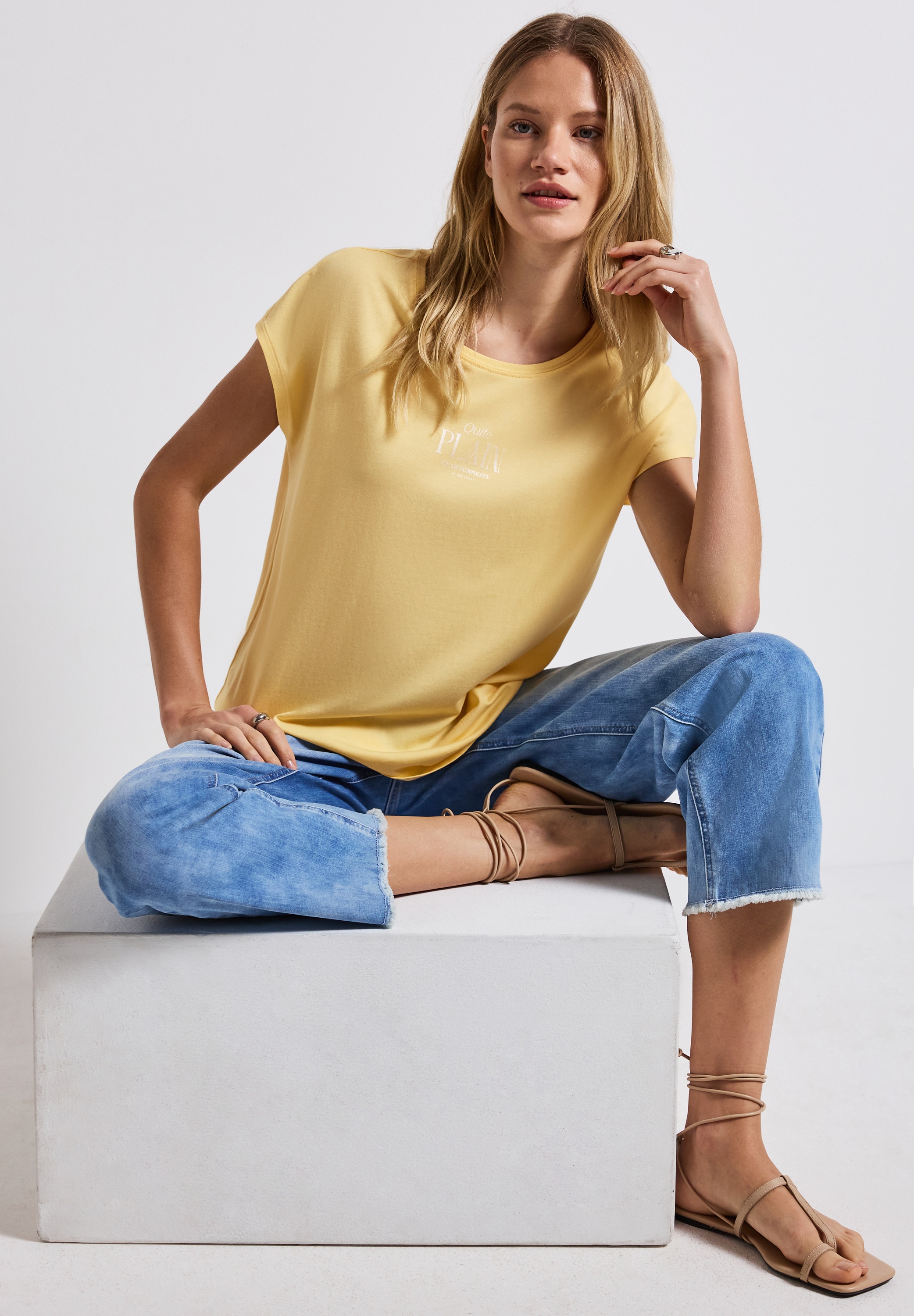 STREET ONE Shirttop, mit Wording Print