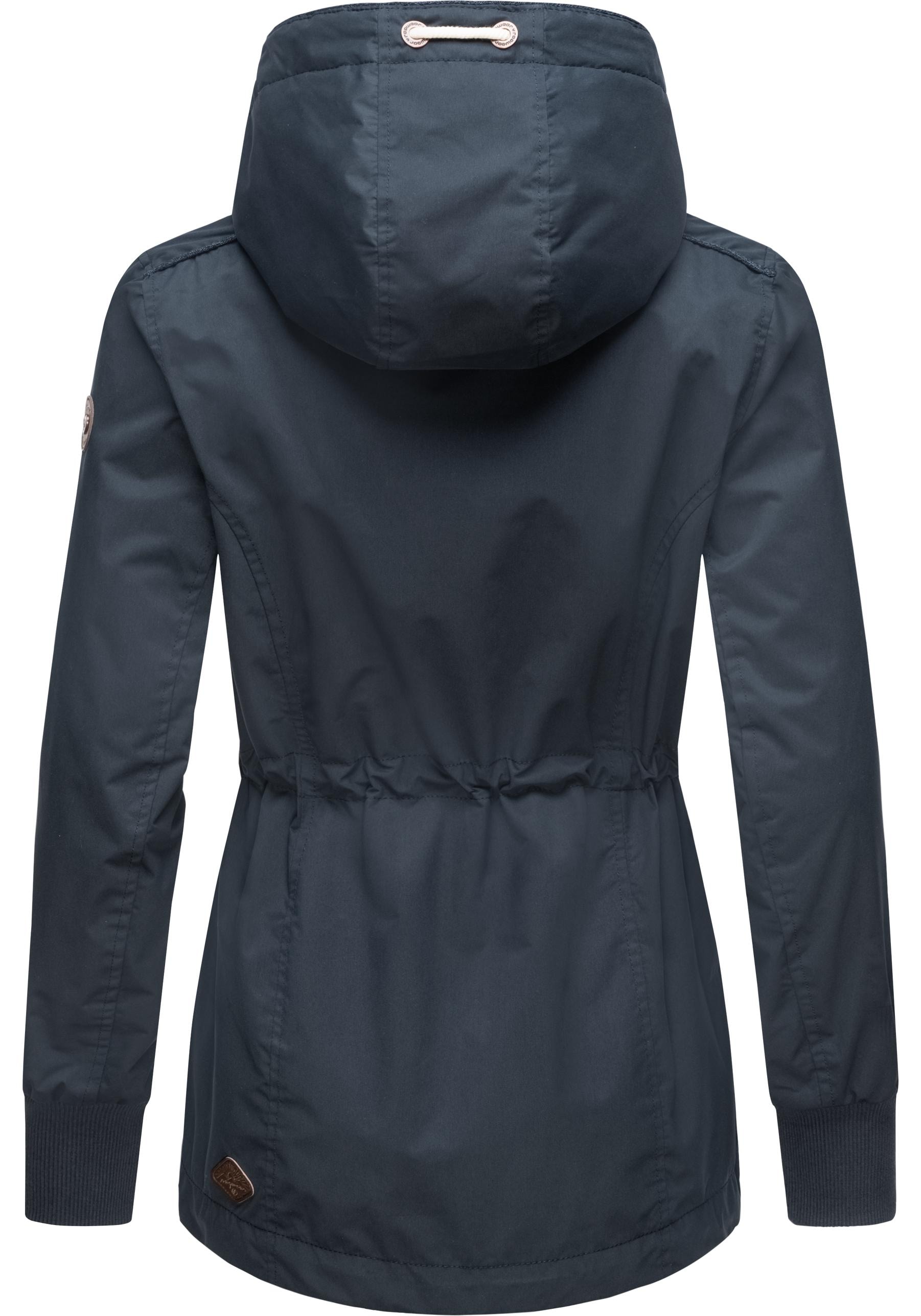 Ragwear Outdoorjacke »Danka«, mit Kapuze, Wasserdichte Übergangsjacke mit großer Kapuze