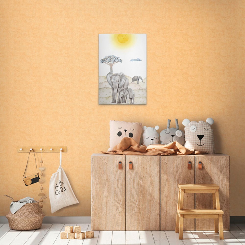 A.S. Création Leinwandbild "Safari Squad 2 - Wandbild Beige Blau Keilrahmen günstig online kaufen