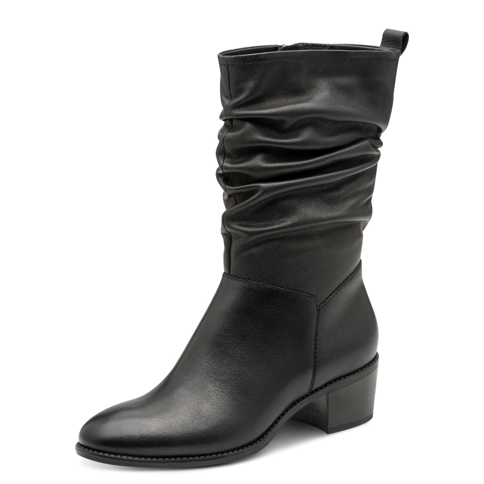 Tamaris Stiefel, Blockabsatz, Kurzstiefel mit Falten am slouchy Schaft günstig online kaufen