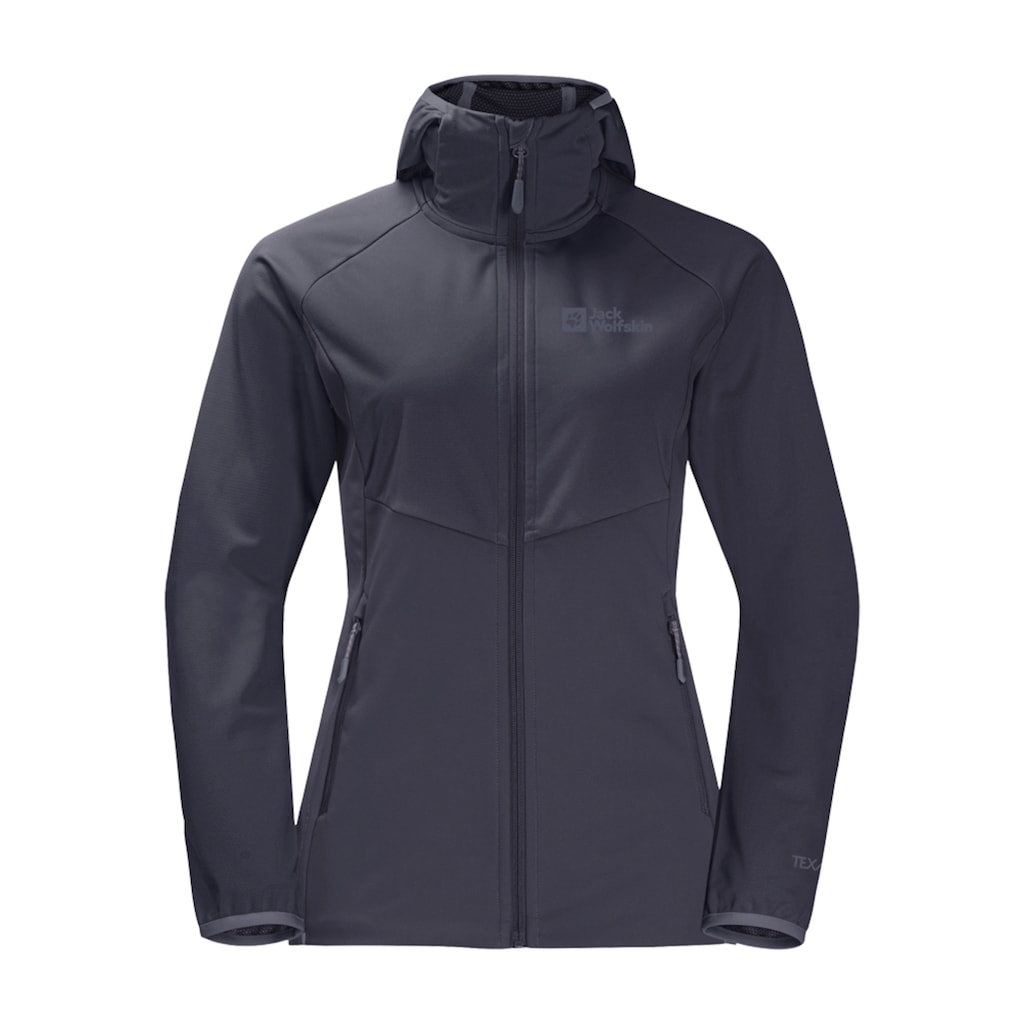 Jack Wolfskin Softshelljacke »GO HIKE SOFTSHELL W«, mit Kapuze