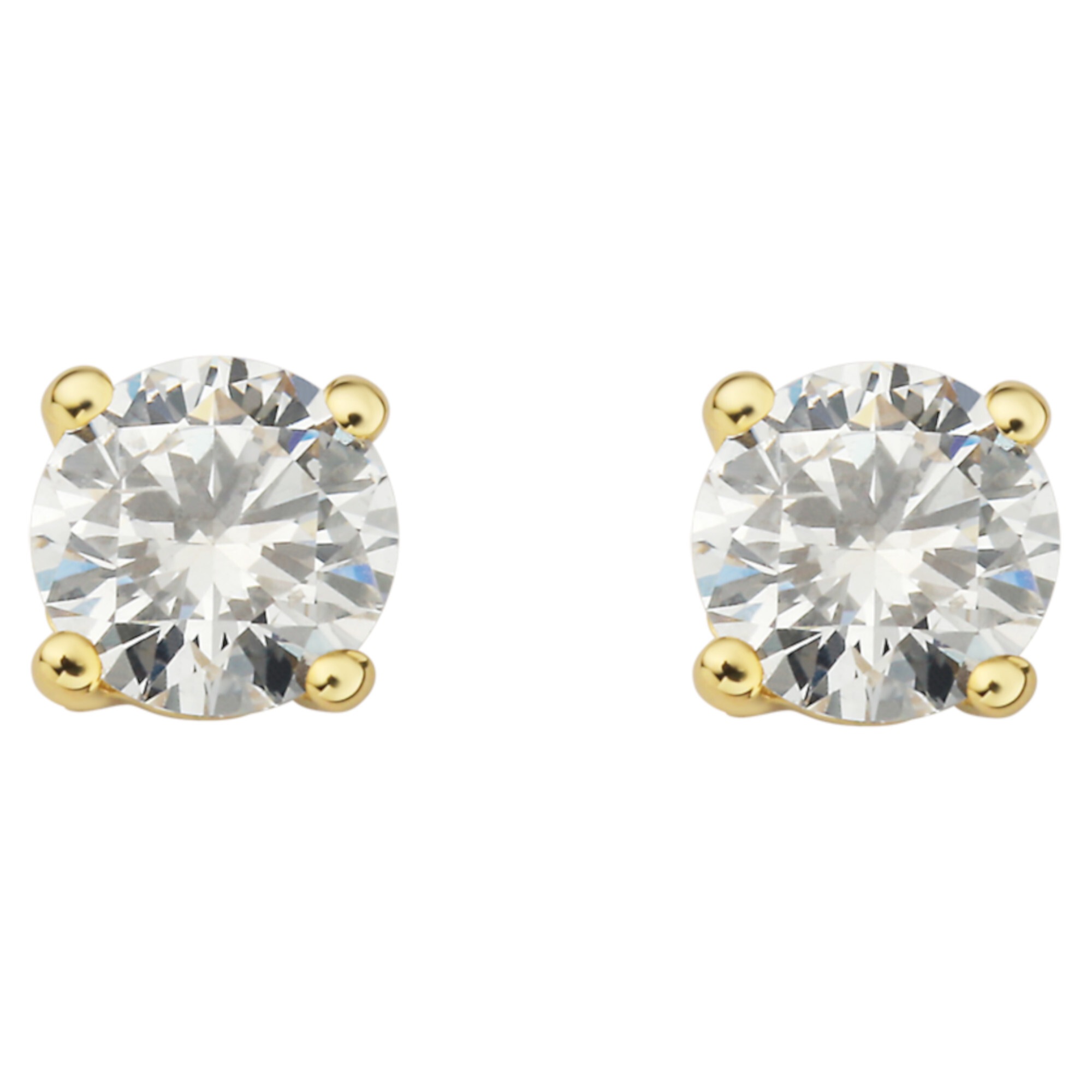 Vivance Paar Ohrhänger »0.50 ct Diamant Brillant Ohrringe Ohrstecker aus 585 Gelbgold«, Damen Gold Schmuck