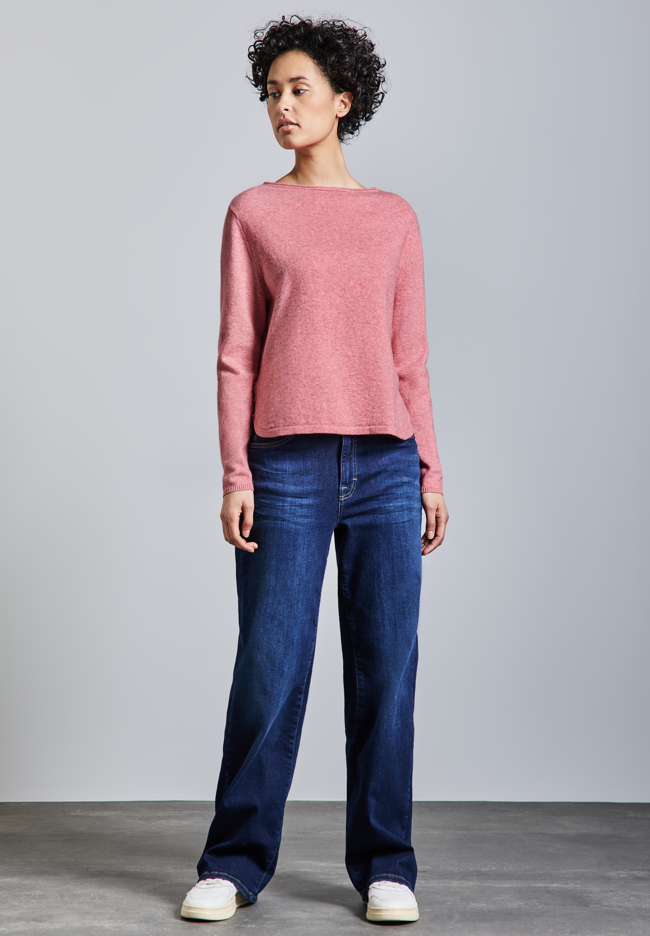 STREET ONE Strickpullover, mit U-Boot-Ausschnitt