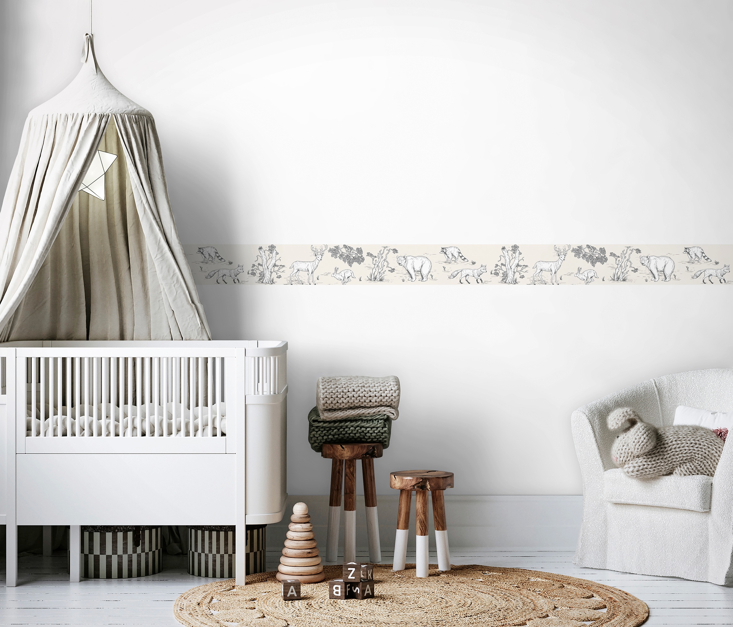 Marburg Kindertapete, Motiv-matt, Tiere, moderne Tapete für Wohnzimmer Schlafzimmer Küche