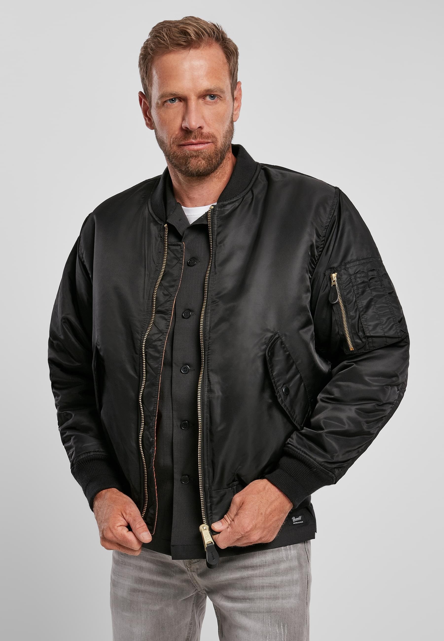 Brandit Anorak »Brandit Herren MA1 Bomber Jacket«, (1 St.), ohne Kapuze