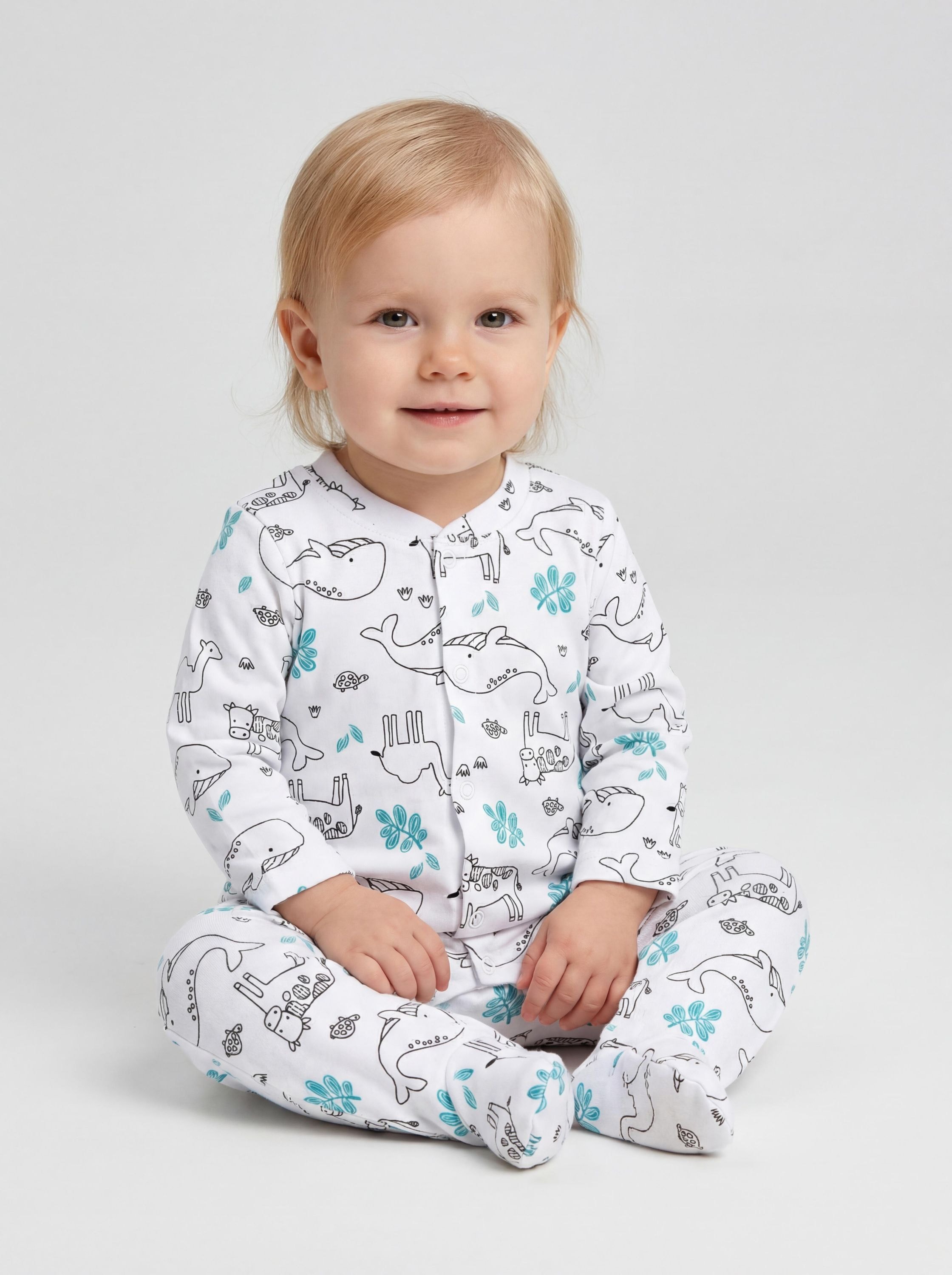 TupTam Strampler »Schlafstrampler Baby Mädchen Schlafstrampler mit Fuß 3er Pack«